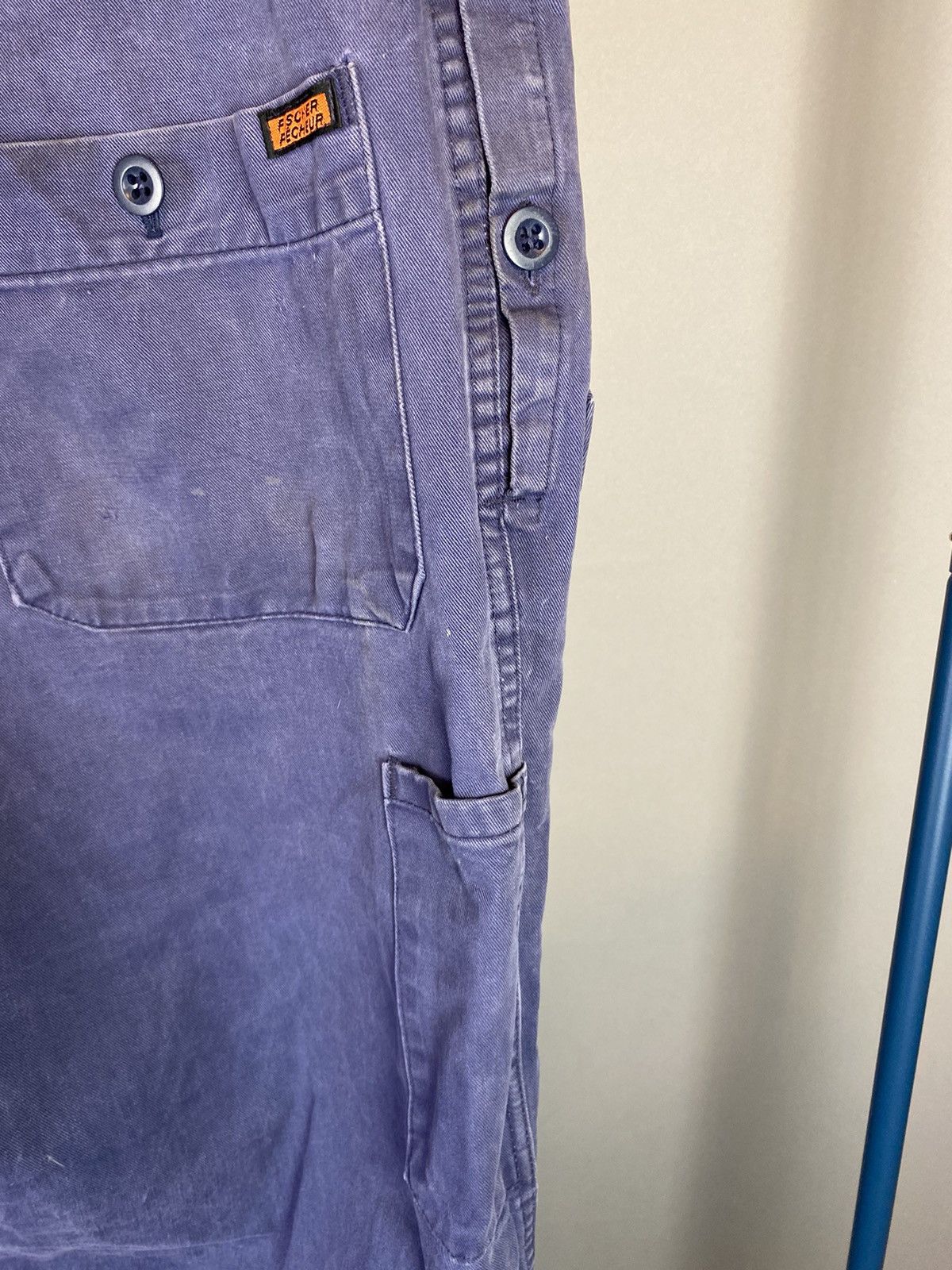 Le Laboureur × Vintage Vintage Faded Workwear Pants in Washed Indigo Purple Size US 40 / EU 56 - 10 Thumbnail