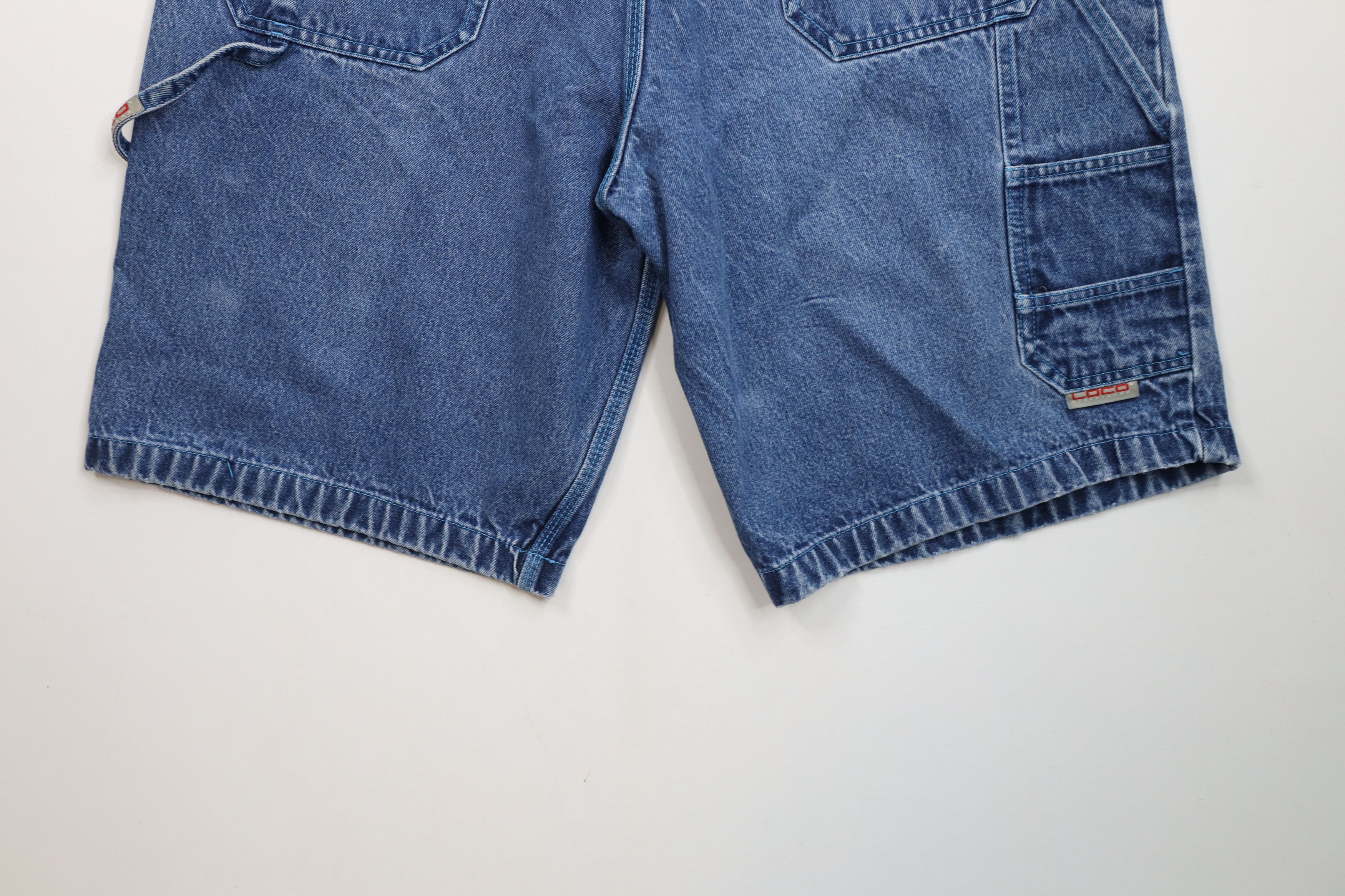 Vintage Vintage 90s Y2K Streetwear Baggy Fit Denim Jean Shorts Jorts Size US 36 / EU 52 - 14 Thumbnail