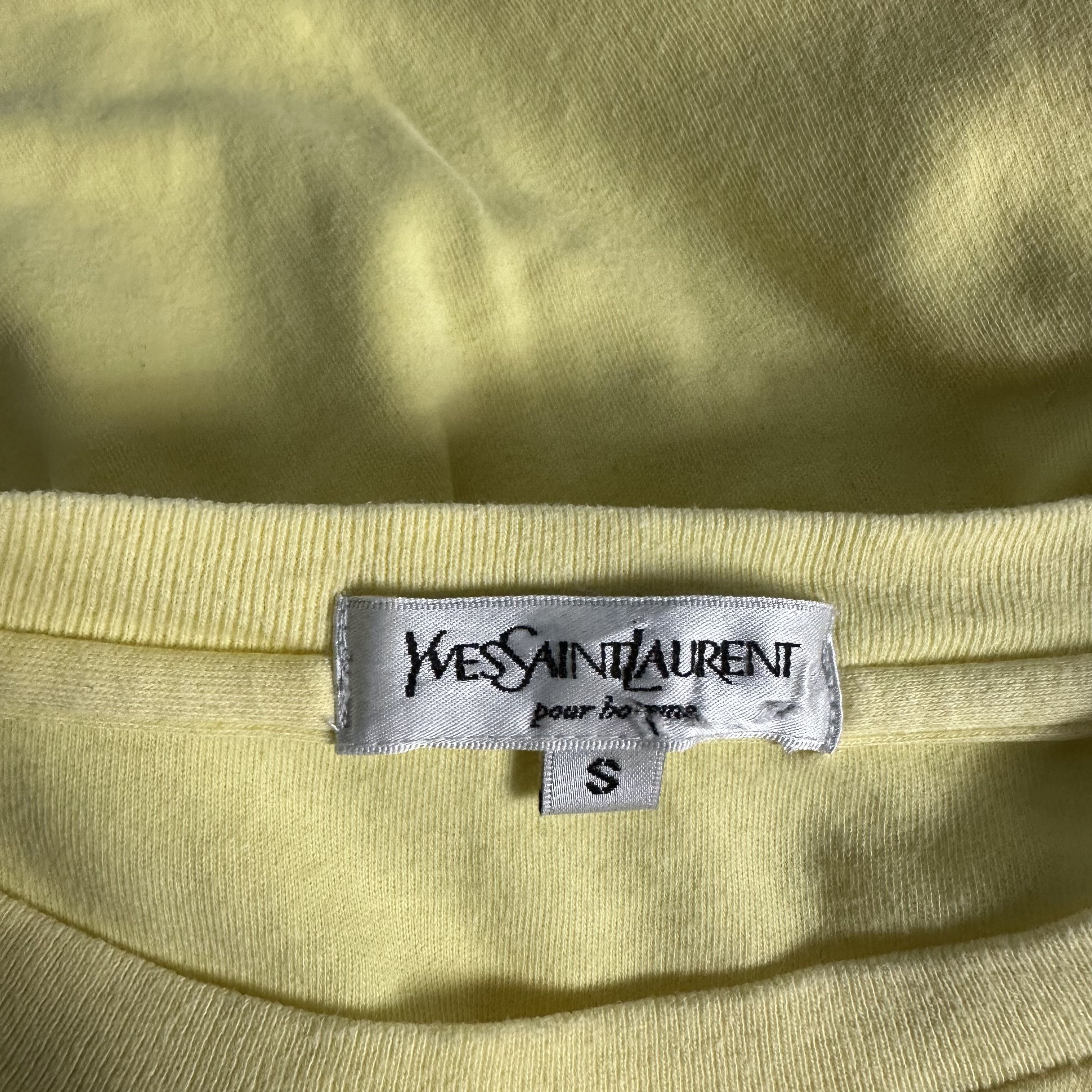 Yves Saint Laurent 🔥RARE🔥Vintage YvesSaintLaurent YSL Embroidery Logo T-shirt Size US S / EU 44-46 / 1 - 5 Thumbnail