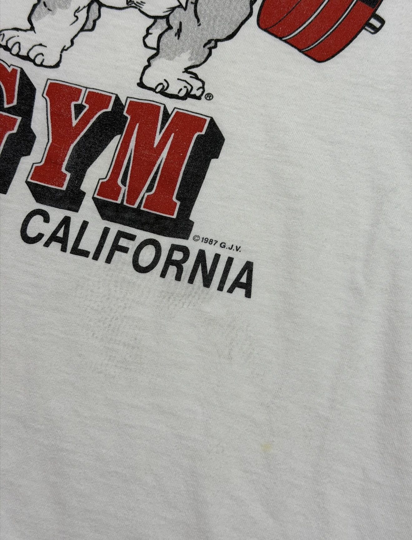 Vintage *RARE* 1986 PITBULL GYM BODYBUILDING VENICE CALIFORNIA TREN Size US XL / EU 56 / 4 - 9 Thumbnail