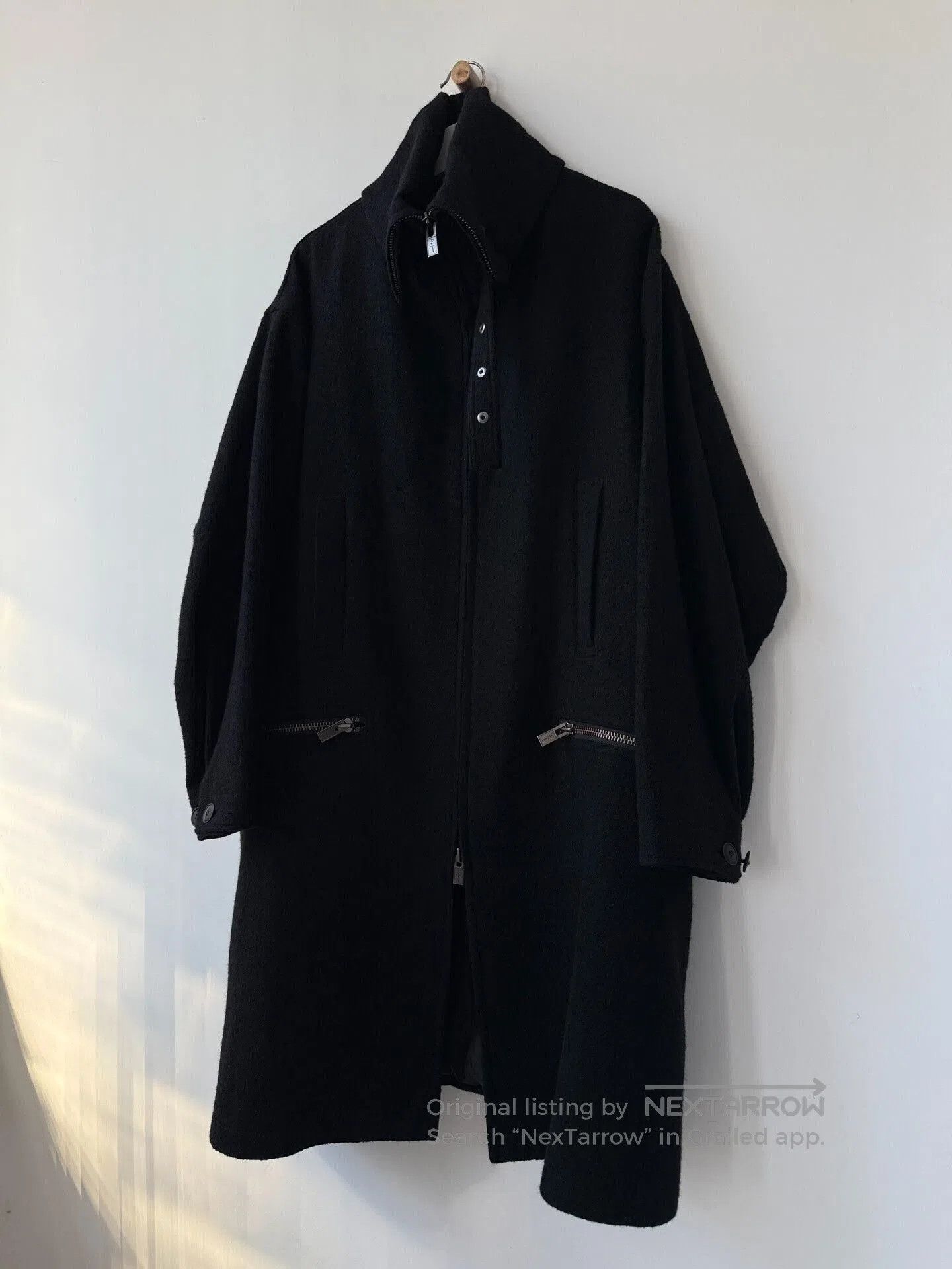 Yohji Yamamoto oversized wool coat by yohji yamamoto femme. Size M / US 6-8 / IT 42-44 - 3 Thumbnail