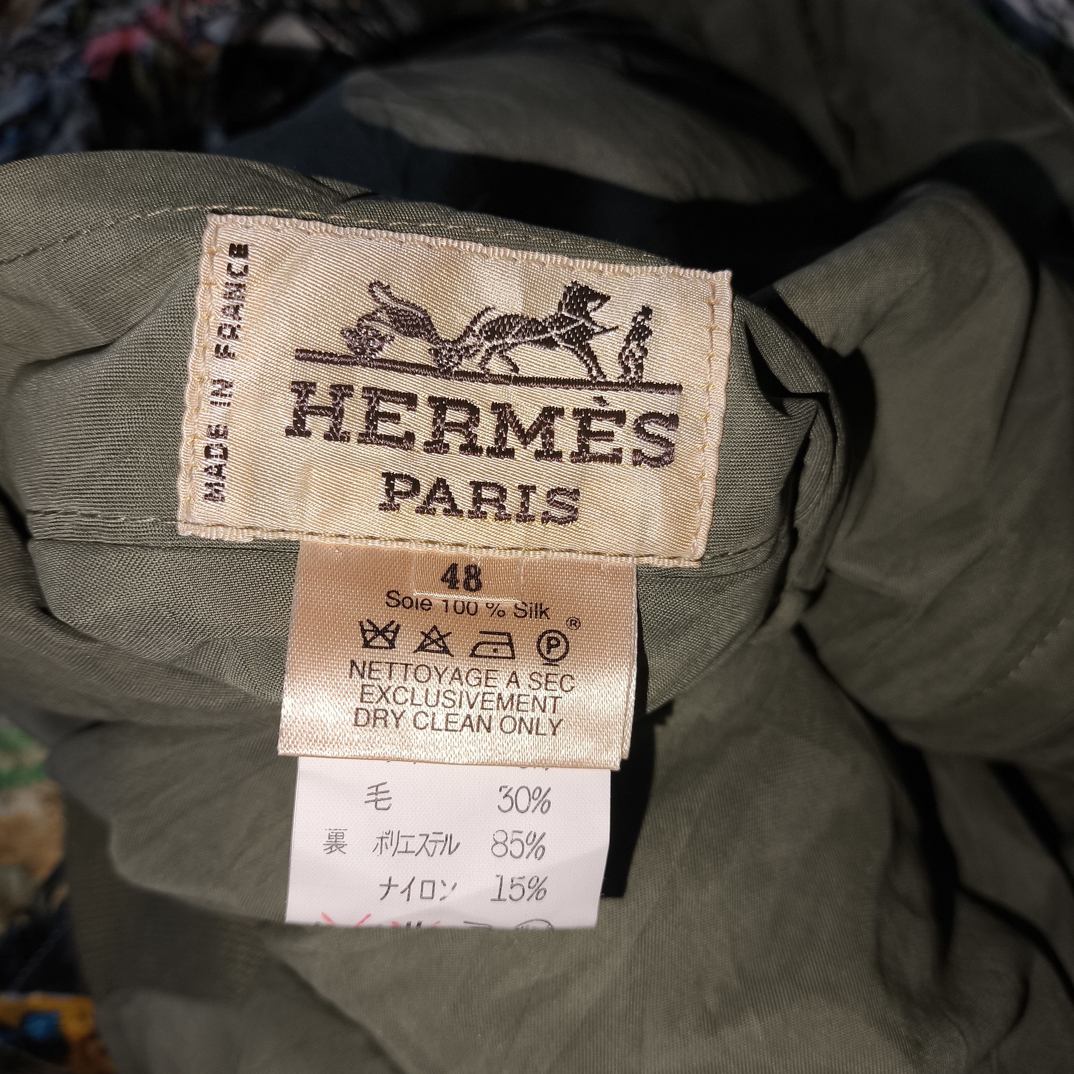 Hermes 80s Hermes art reversible bomber jacket Size US L / EU 52-54 / 3 - 5 Thumbnail