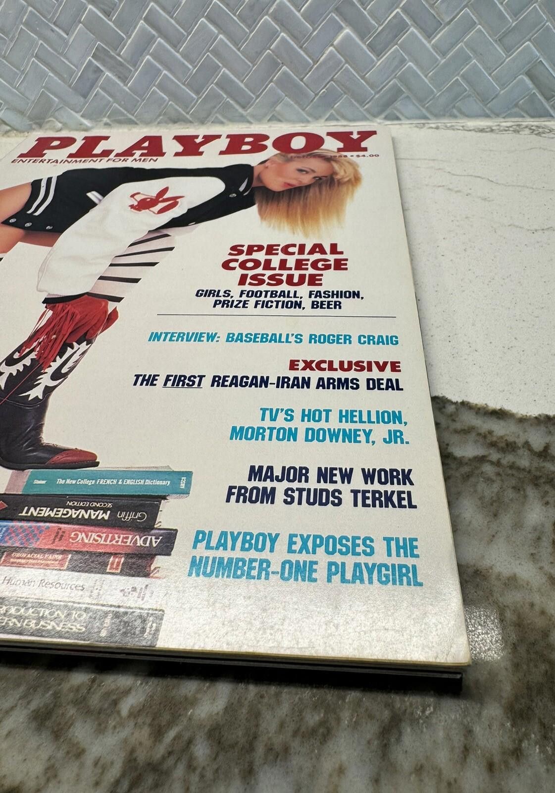 Designer PLAYBOY Magazine OCTOBER 1988 Special College Issue Roger Size ONE SIZE - 4 Thumbnail