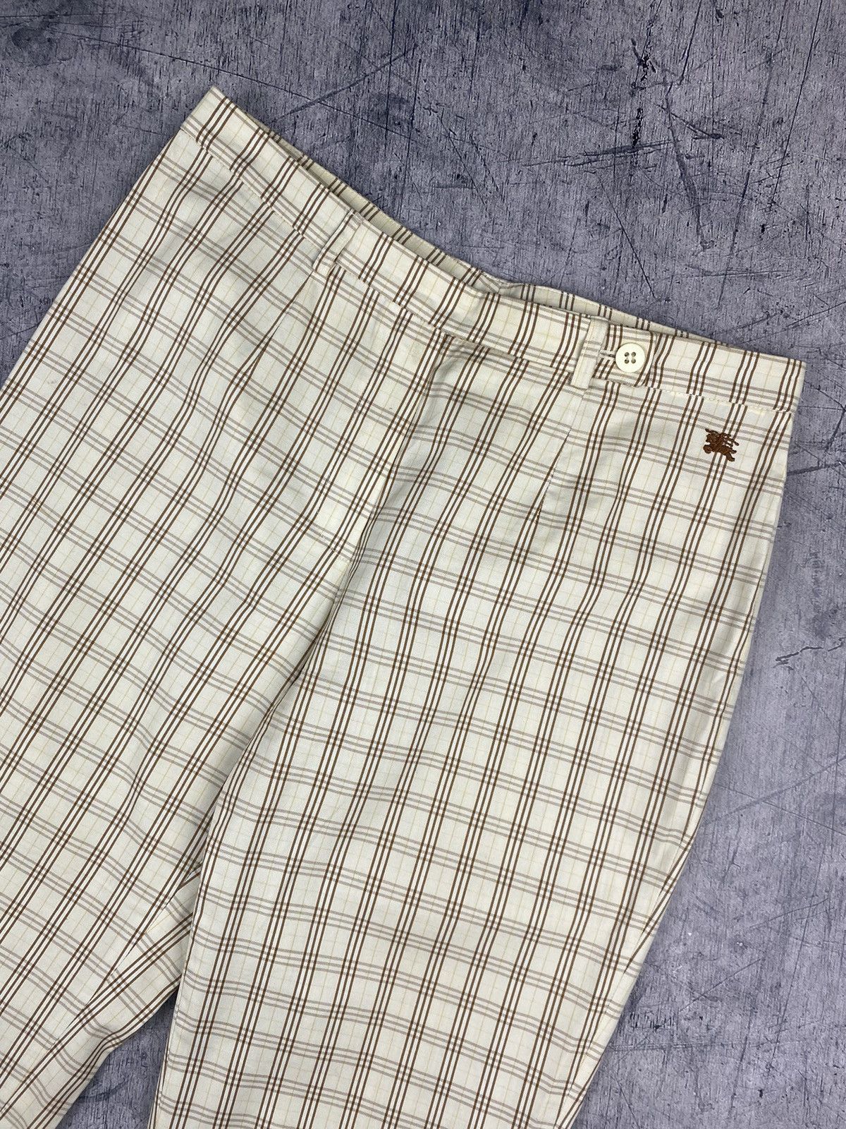 Burberry × Vintage Vintage Burberry Nowa Check Cropped Pants Checkered Size 27" / US 4 / IT 40 - 3 Thumbnail