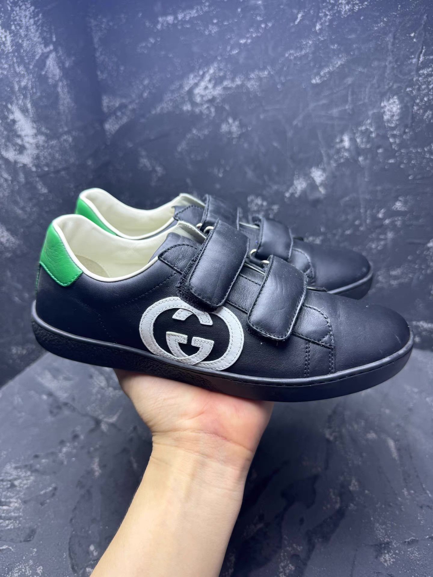 Gucci GUCCI Black & White Double G Sneakers Q10 Size US 5 / EU 37 - 7 Thumbnail