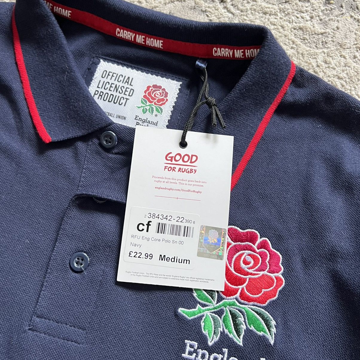 Vintage Men's England rugby polo jersey new with tags no used size M Size US M / EU 48-50 / 2 - 4 Thumbnail