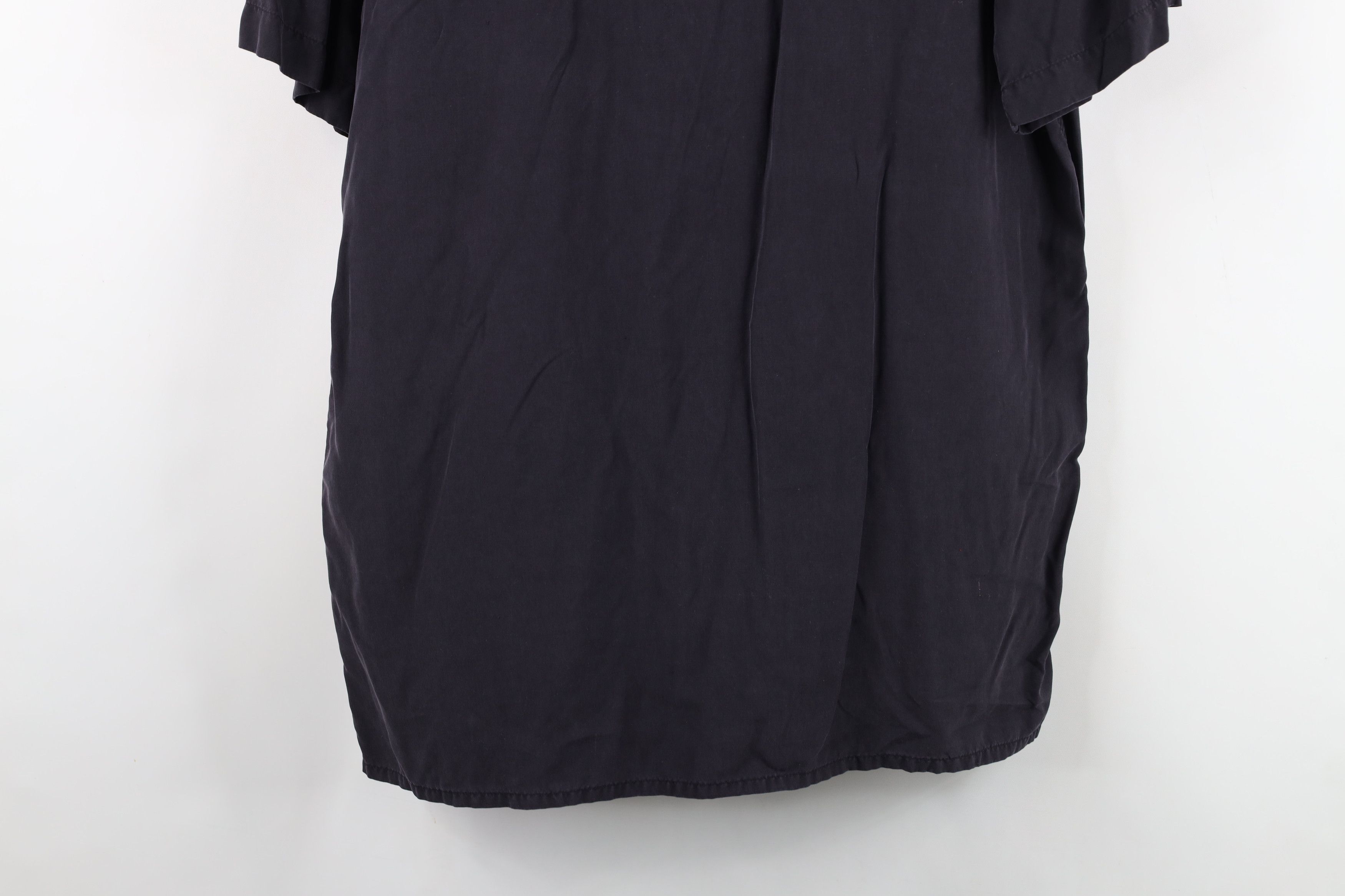 Vintage Vintage 90s Streetwear Collar Board Button Shirt Black Size US S / EU 44-46 / 1 - 15 Thumbnail