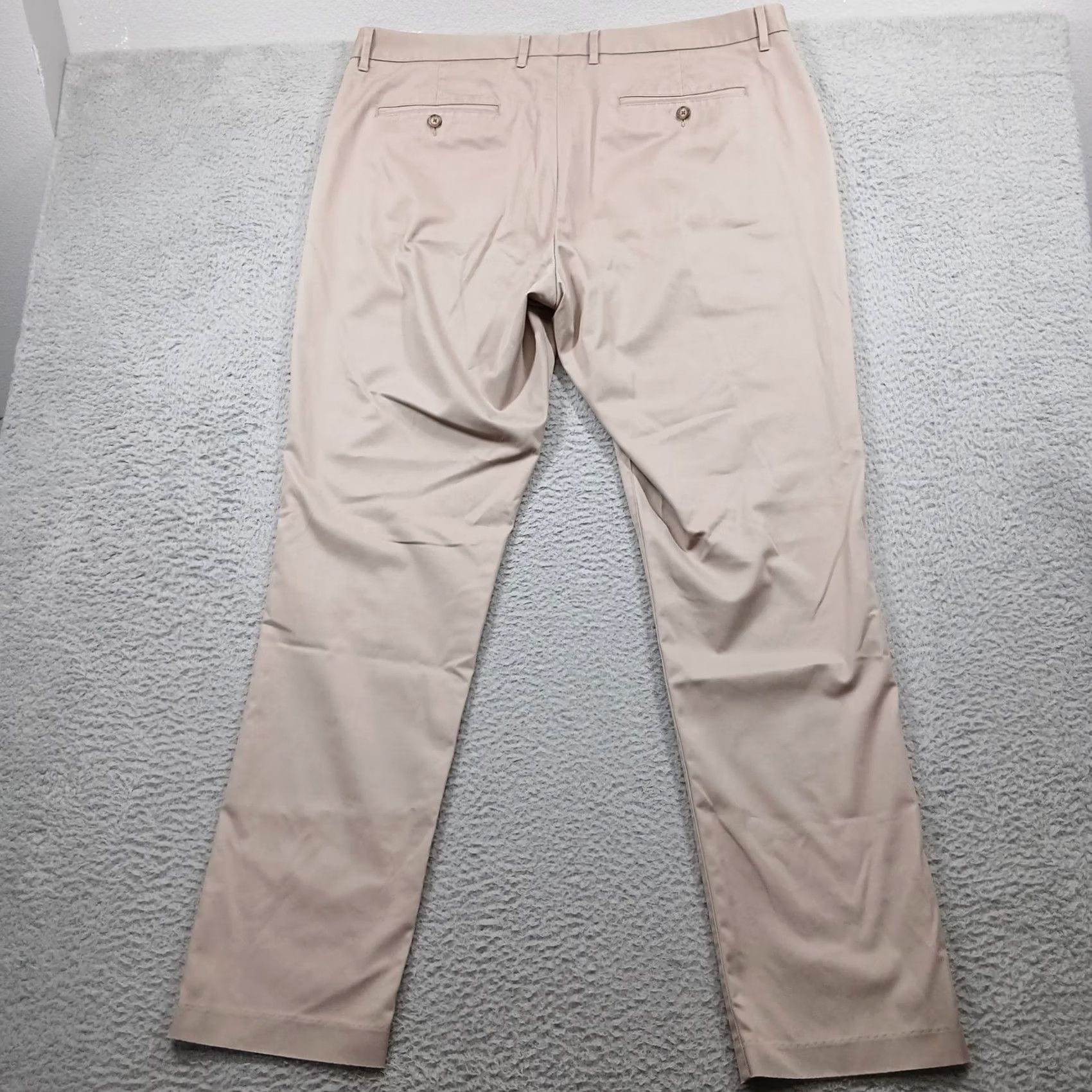 Bonobos Bonobos Chino Pants Men's 40x34 Tan Khaki Athletic Fit Stretch Cotton Slacks Size US 40 / EU 56 - 3 Thumbnail