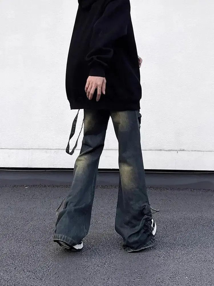 Japanese Brand Retro hip-hop pleated jeans Size US 32 / EU 48 - 4 Thumbnail