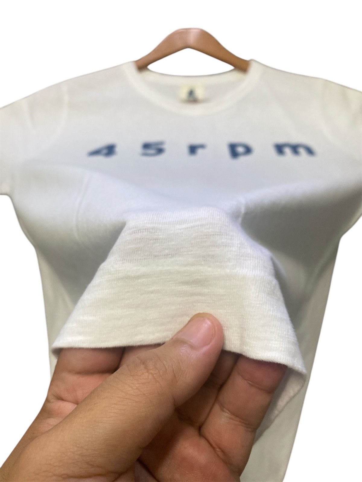45rpm × Japanese Brand × Vintage 💥RARE💥VINTAGE 45RPM SPELLOUT SINGLE STITCH SHIRT TEE🔥 Size US S / EU 44-46 / 1 - 7 Thumbnail