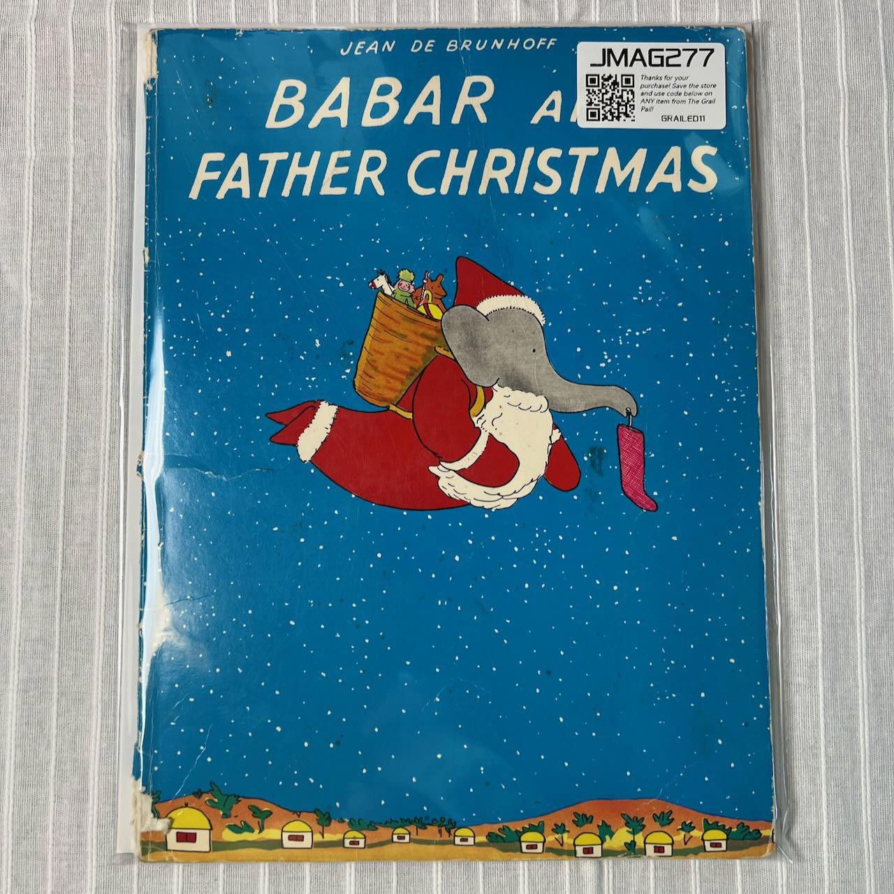 Designer Babar and Father Christmas de Brunhoff Paperback 1968 Rare Size ONE SIZE - 8 Thumbnail