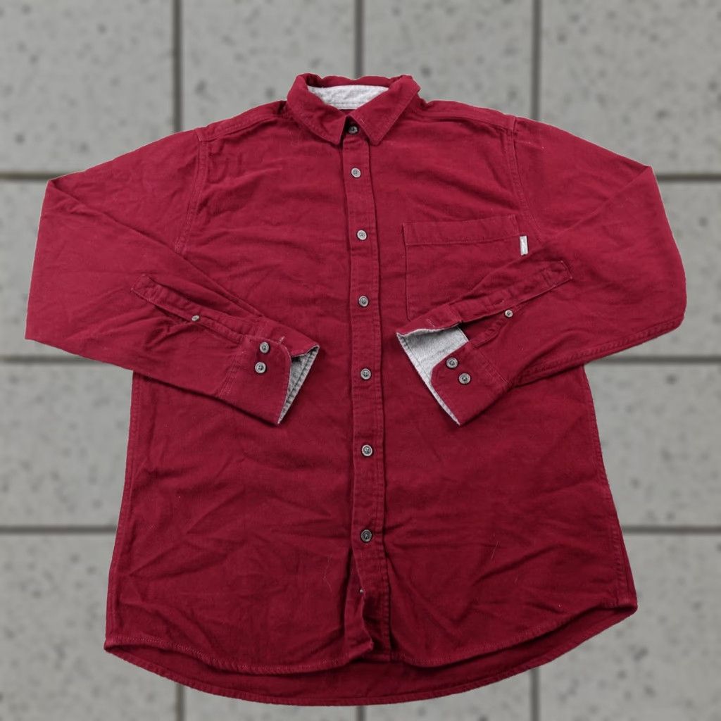 Eddie Bauer Eddie Bauer Shirt Mens M Red Chamois Flannel Heavy Thick Button Up Work Outdoor Shirt Size US M / EU 48-50 / 2 - 1 Thumbnail