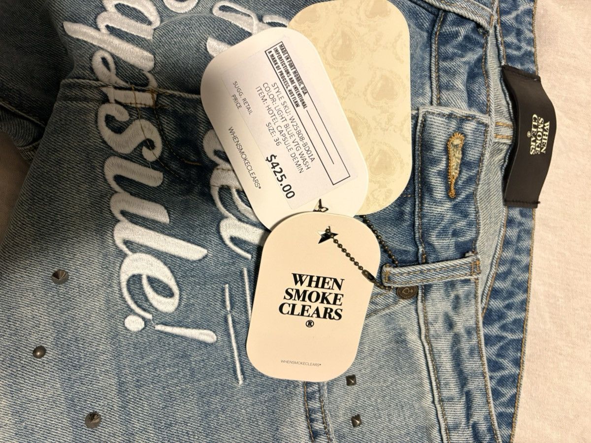 Whensmokeclears WHENSMOKECLEARS Hotel Capsule Denim Pants Size US 36 / EU 52 - 4 Thumbnail