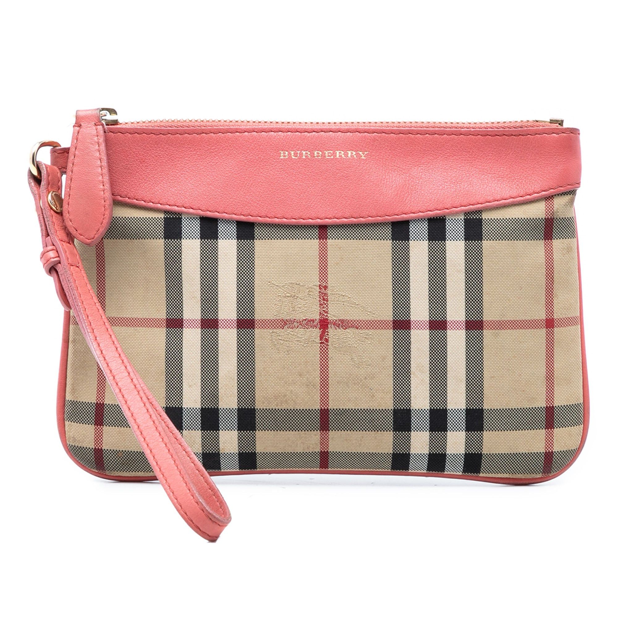Burberry Haymarket Check Nylon Peyton Clutch Size ONE SIZE - 1 Thumbnail