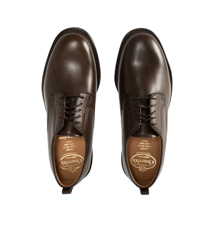 Church's o1h1sh11225 Pentire Grain Calf Loafer in Black/Brown Size US 7 / EU 40 - 3 Thumbnail