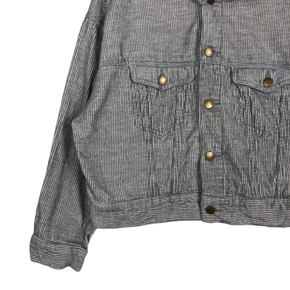 Hysteric Glamour 🔥CROPPED HICORY CHORE JACKET BIKER EARTH MUSIC & ECOLOGY Size US M / EU 48-50 / 2 - 4 Thumbnail