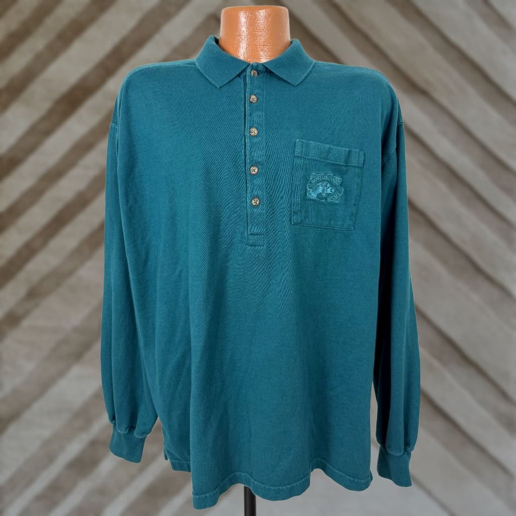 Vintage VINTAGE Boston Traders Polo Shirt Men XL Pol o Shirt Size US XL / EU 56 / 4 - 1 Thumbnail