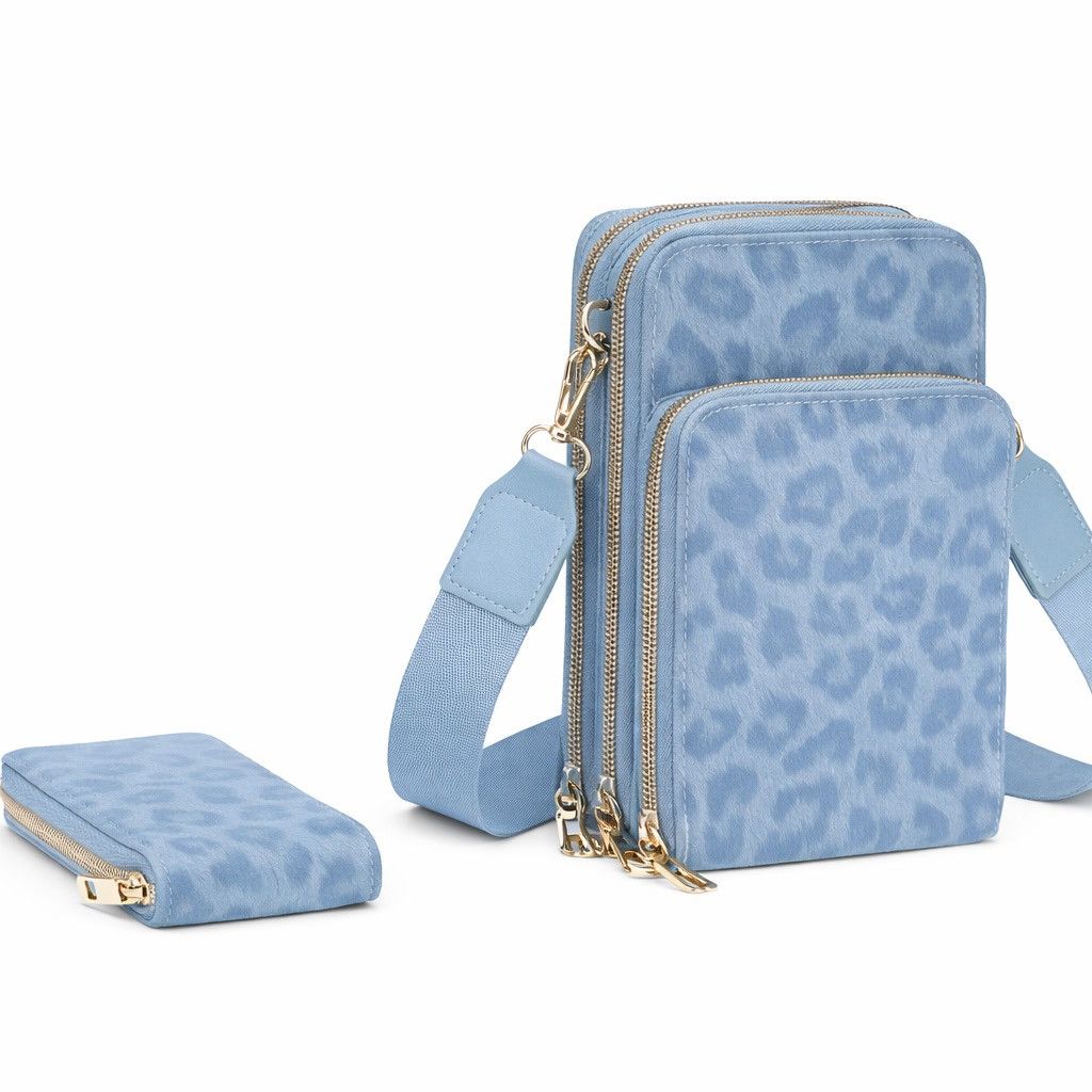 Other Leopard Print Crossbody Phone Bag with Matching Wallet Size ONE SIZE - 2 Thumbnail