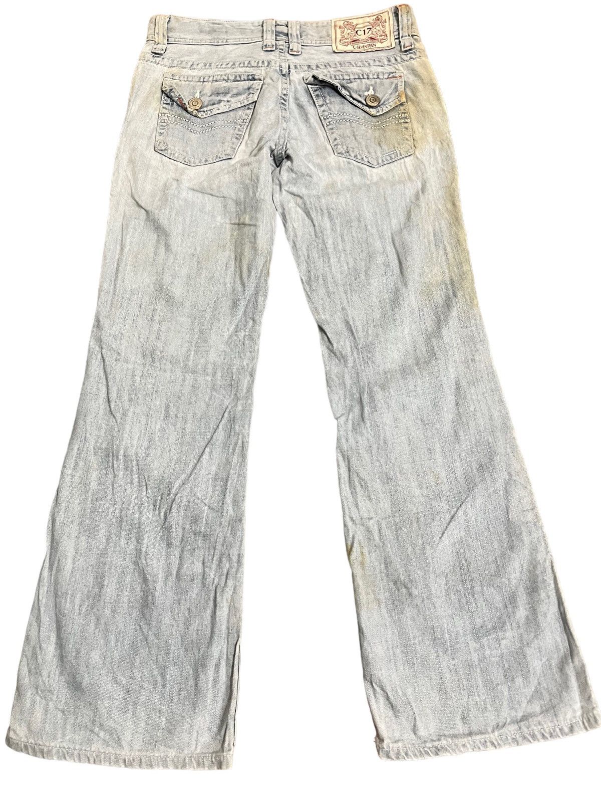 Japanese Brand Vintage C17 Flare Denim Size US 31 - 7 Thumbnail