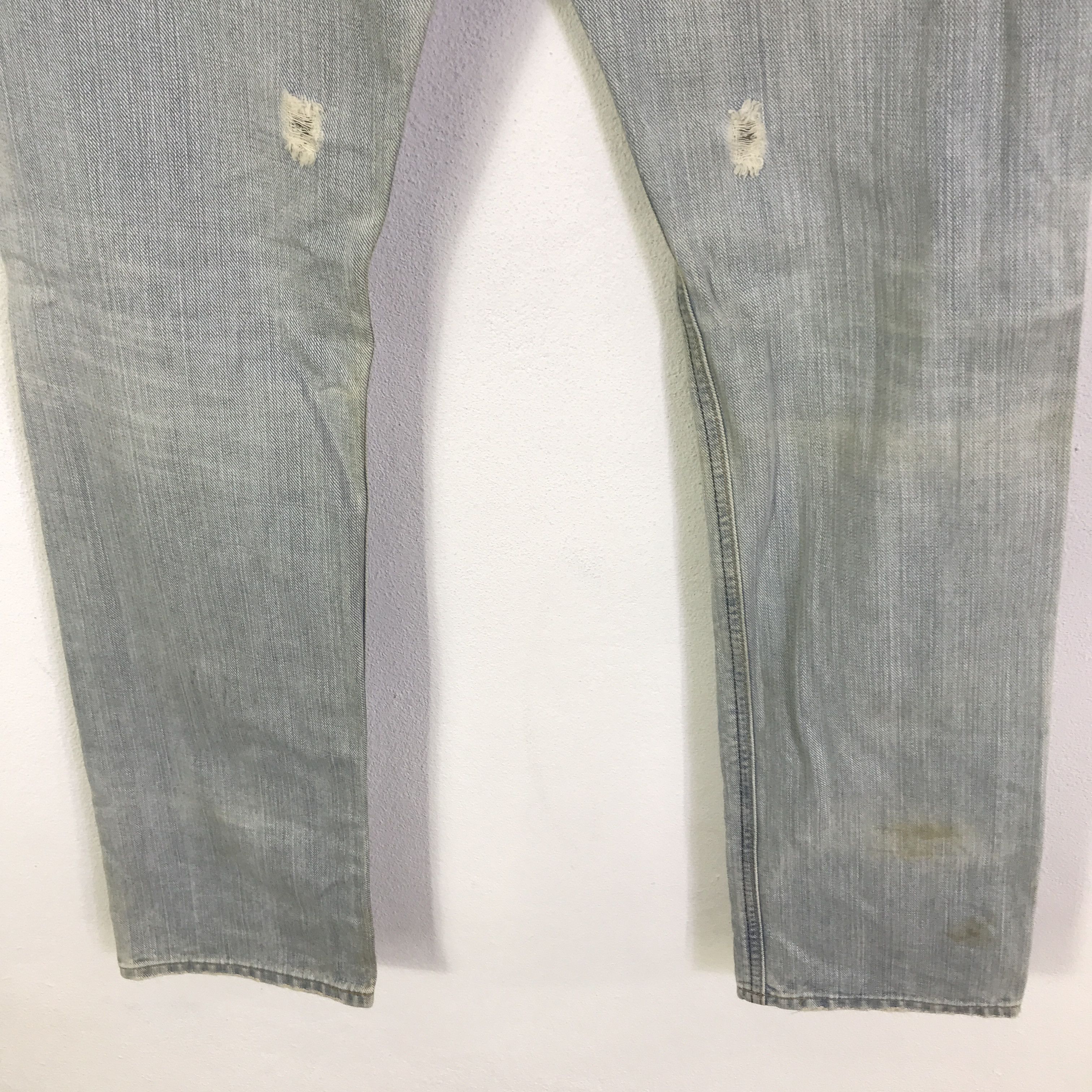 Lee Lee Light wash denim distressed denim pants K74B12 Size US 28 / EU 44 - 6 Thumbnail