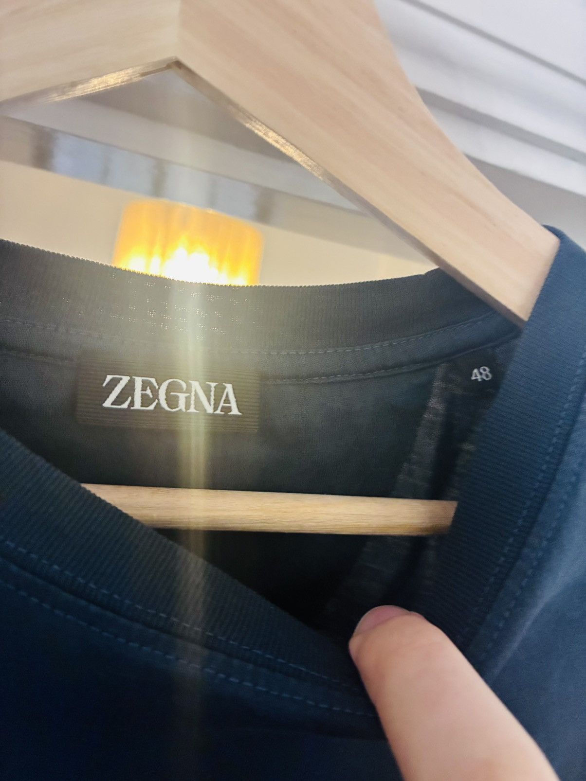 Ermenegildo Zegna Zegna teal premium cotton shirt size 48 / small/ medium Size US M / EU 48-50 / 2 - 2 Thumbnail