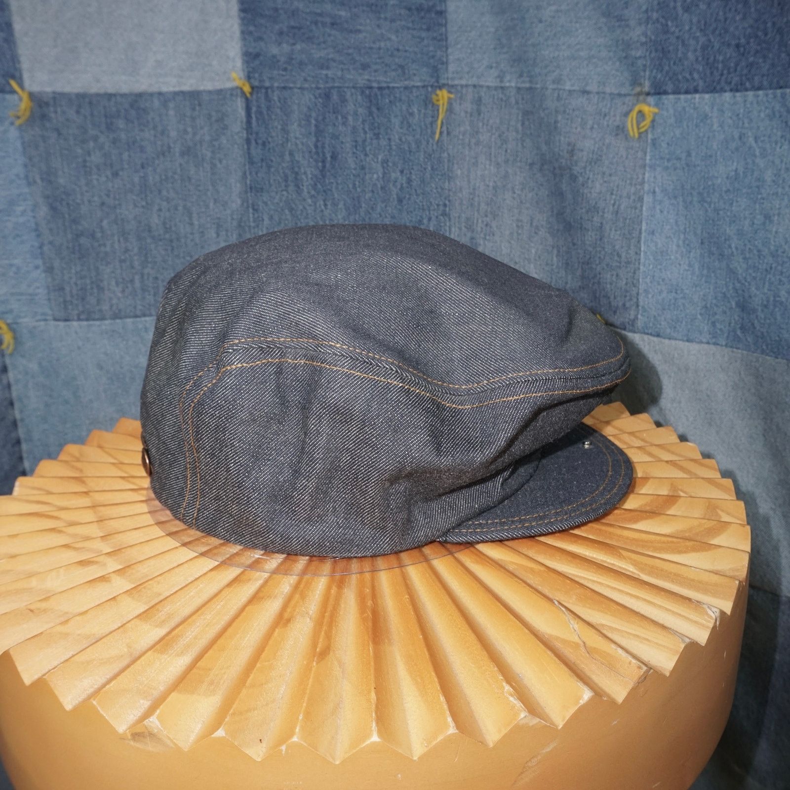 Levi's XL - Vintage 1970s Levi's Engineer true vintage denim Hat Size ONE SIZE - 4 Thumbnail