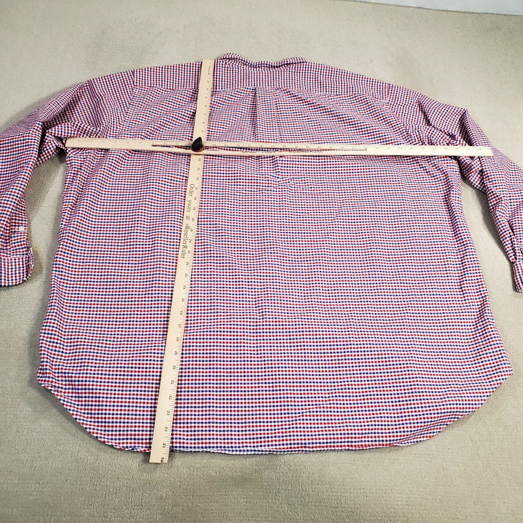 Ralph Lauren Ralph Lauren Shirt Mens 4XLT Tall White Blue Red Button Up Long Sleeve Oxford Shirt Mens Long Sleeve Button-Up 4XLT White Blue Red Oxford Ralph Lauren Size US XXL / EU 58 / 5 - 7 Thumbnail
