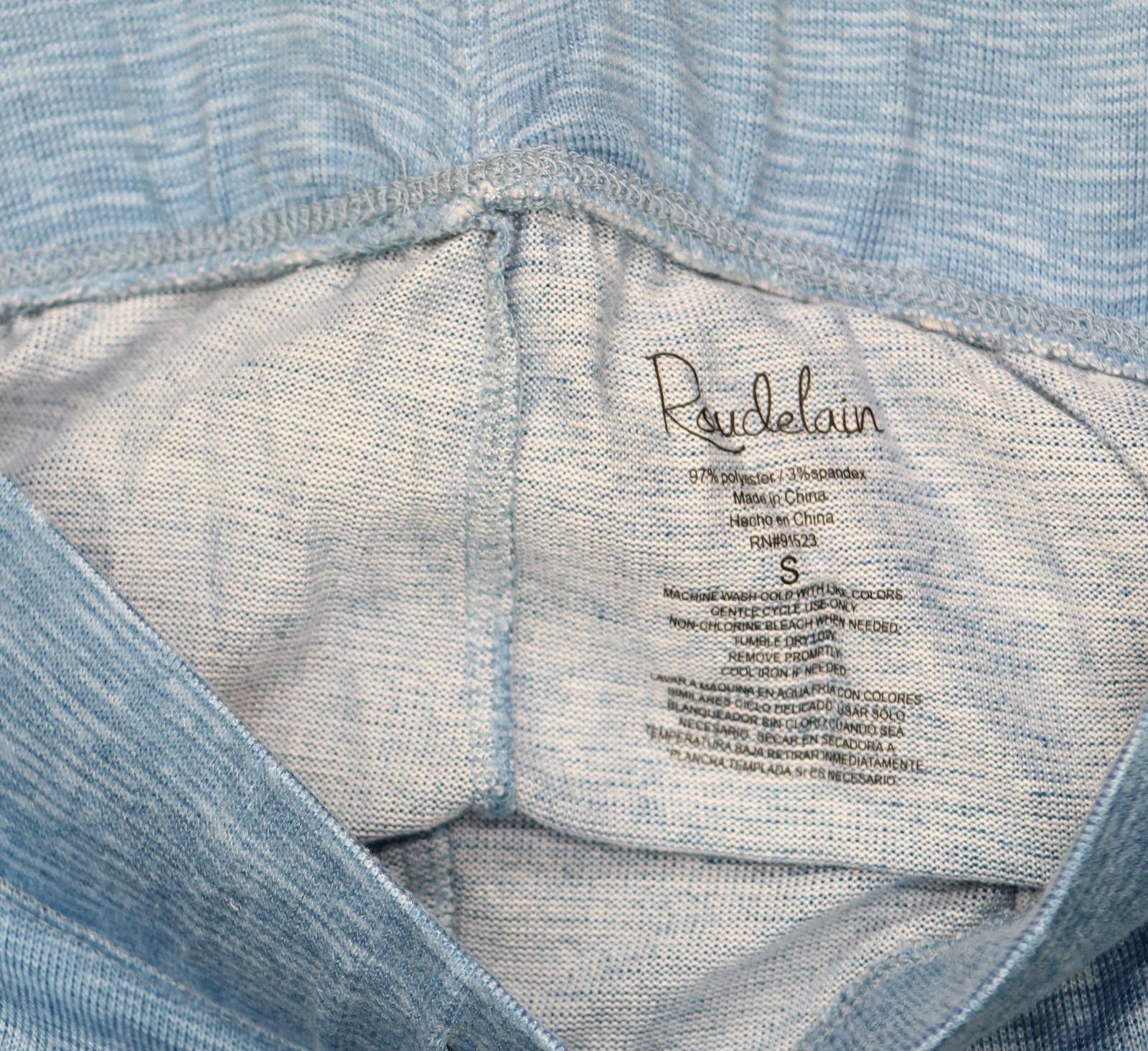 Other Roudelain T-shirt & Jogger Pants Pajama Set Niagara Blue S Size 28" / US 6 / IT 42 - 7 Thumbnail