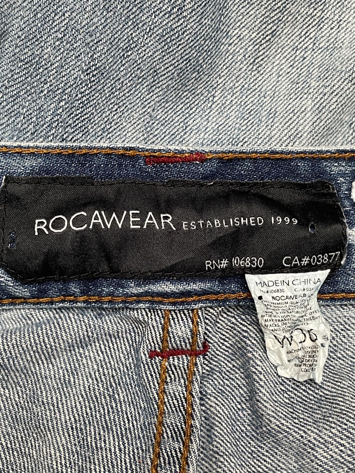 Rocawear × Vintage Very Rare Vintage Brand Rocawear Hip Hop Baggy Jeans 2000s Size US 36 / EU 52 - 10 Thumbnail