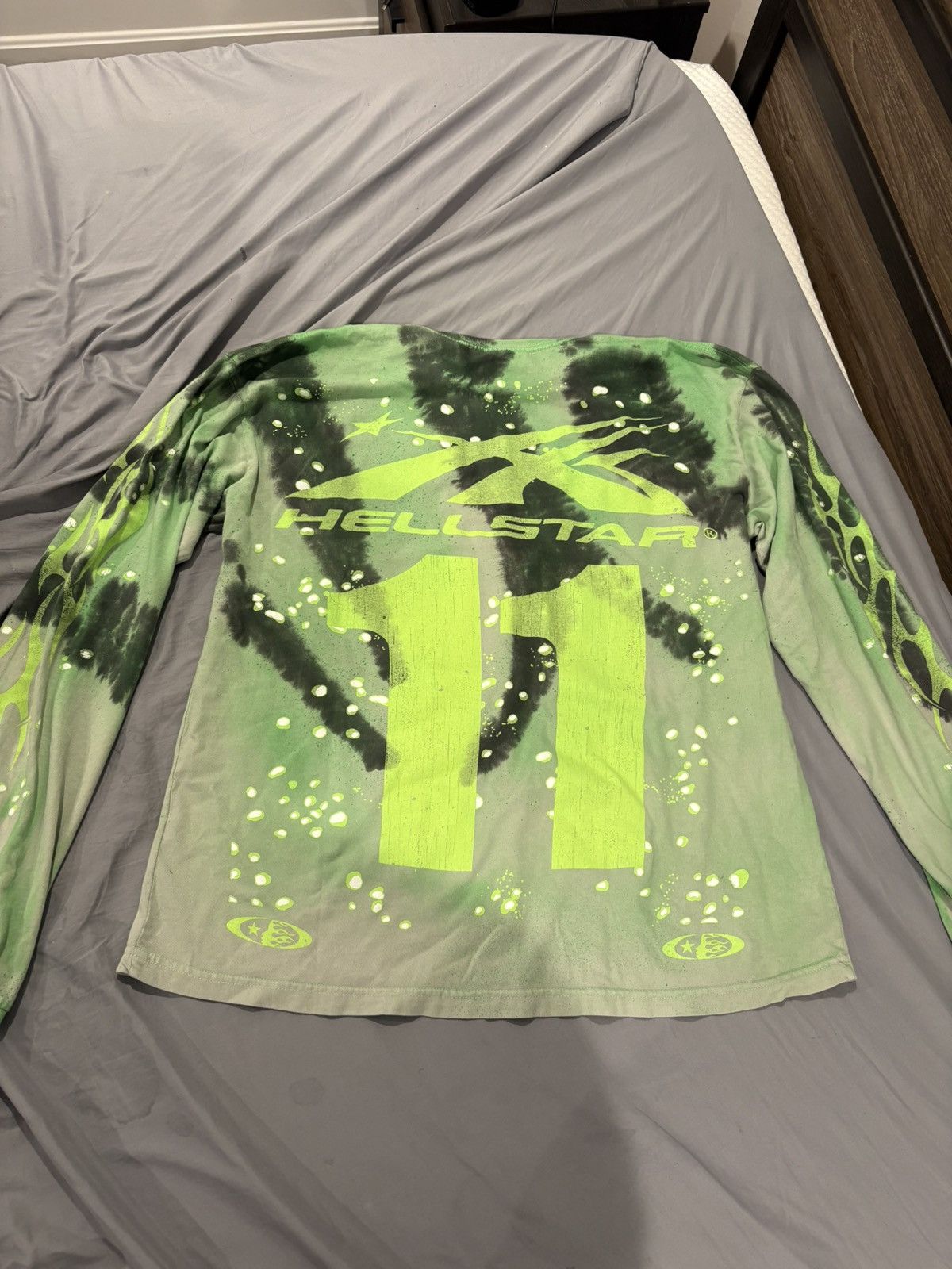 HELLSTAR × Vintage Hellstar Tye-Dye Moto Longsleeve Size US S / EU 44-46 / 1 - 1 Thumbnail
