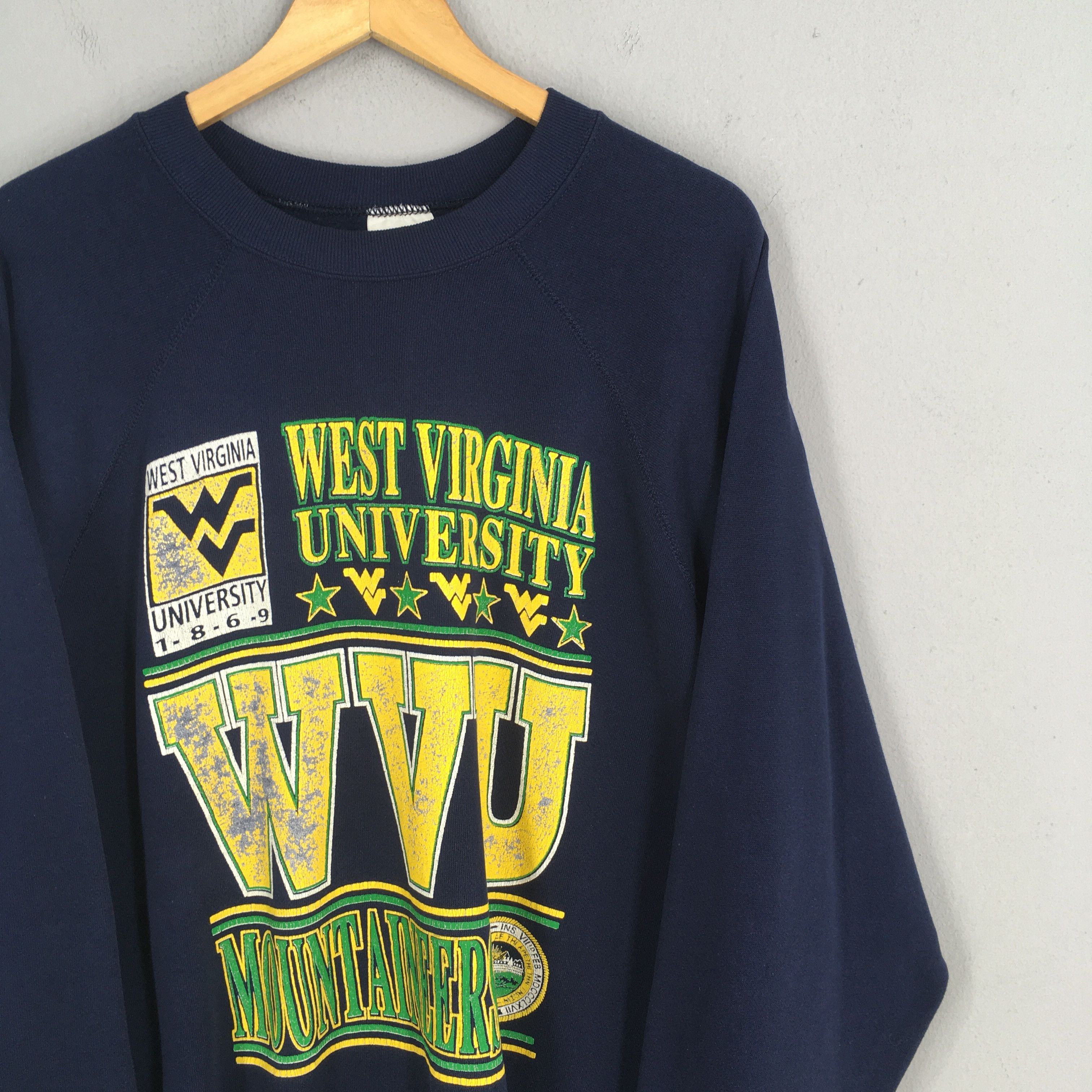 Other Vintage West Virginia University WVU Blue Sweatshirt 2XLarge Size US XXL / EU 58 / 5 - 2 Thumbnail