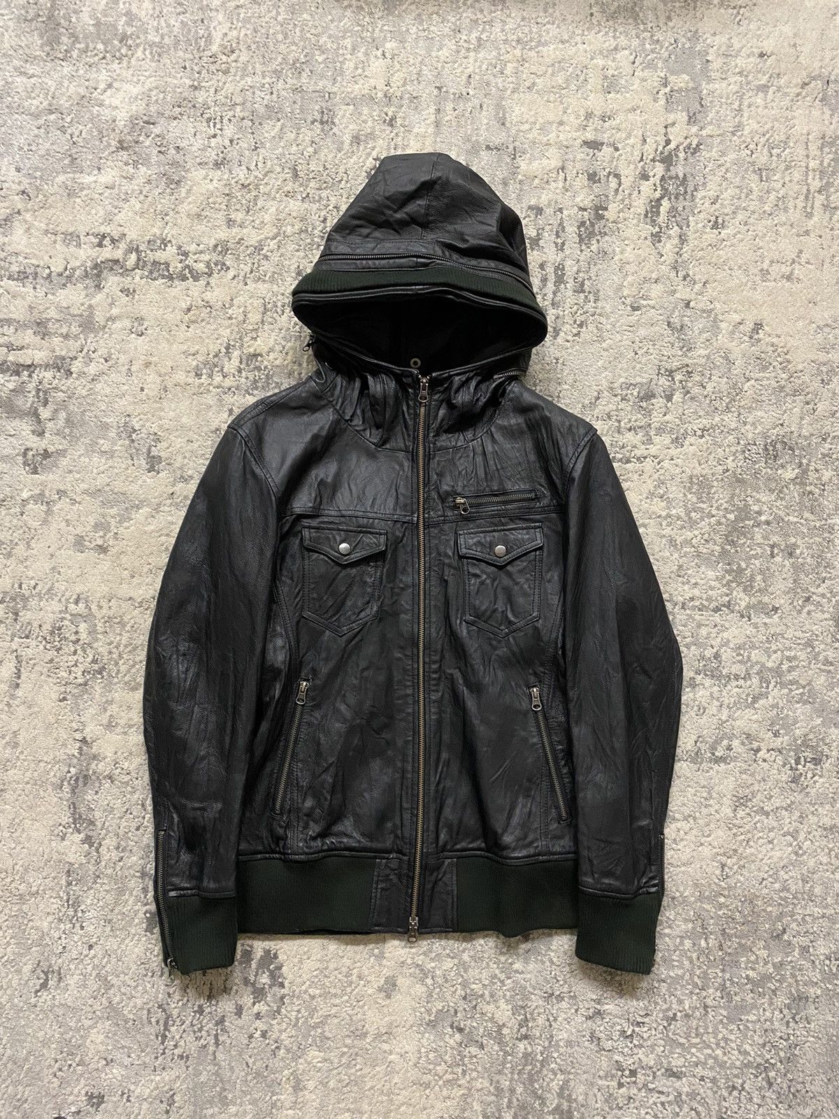 Hysteric Glamour Leather Hoodie