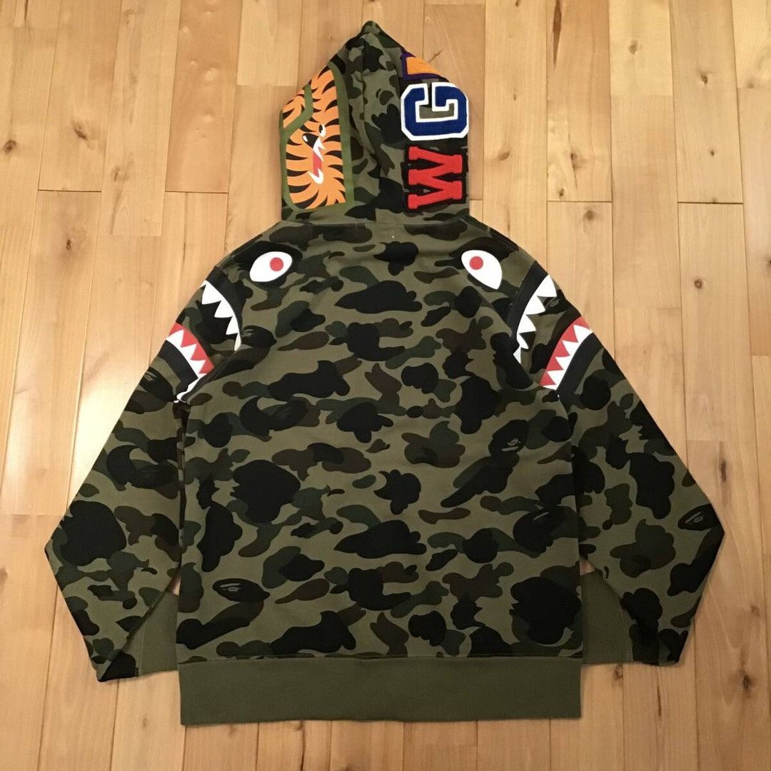 Bape BAPE Shoulder Shark full zip hoodie 1st camo a bathing ape Size US L / EU 52-54 / 3 - 3 Thumbnail