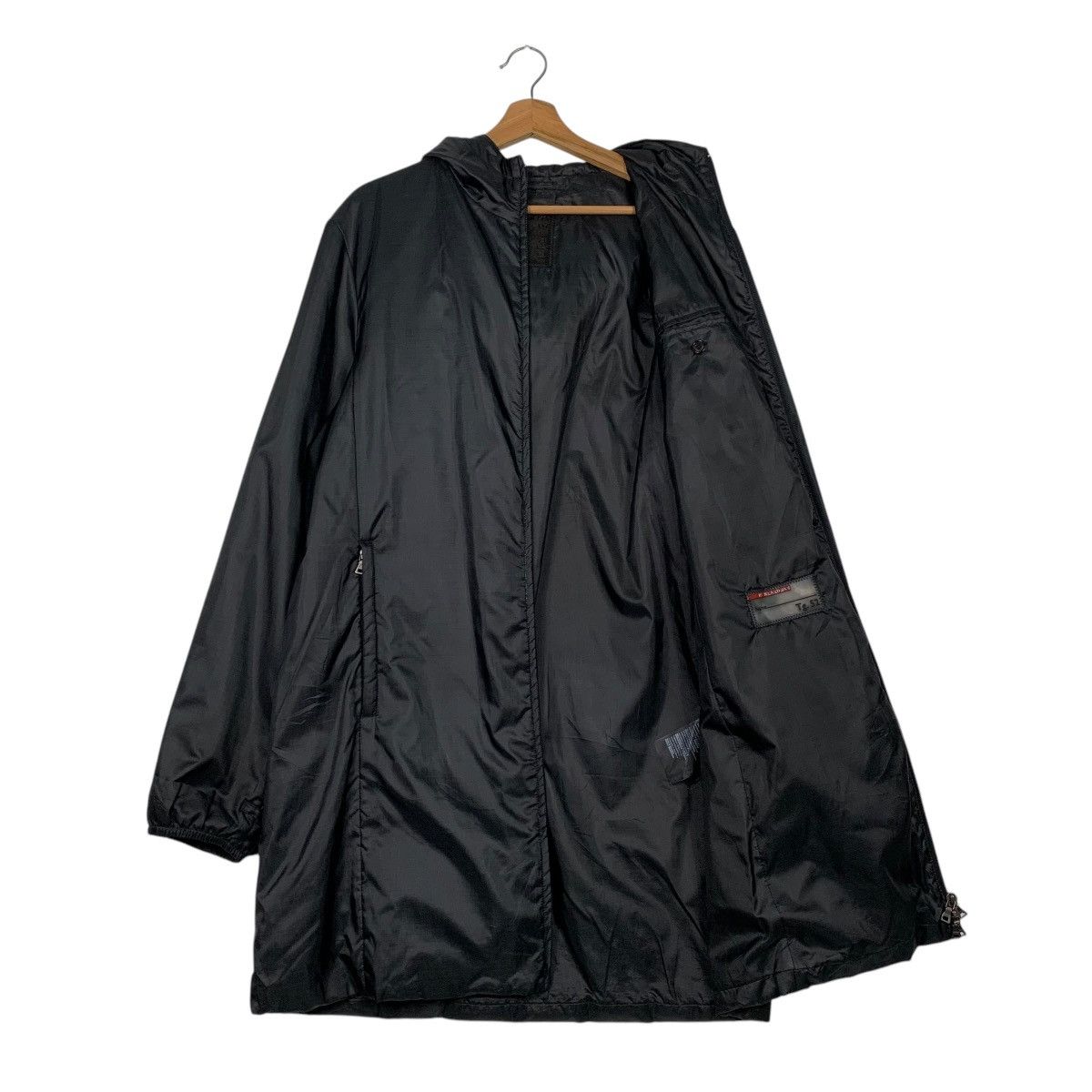 Prada Vintage Prada Hooded Nylon Long Jacket Size US L / EU 52-54 / 3 - 11 Thumbnail
