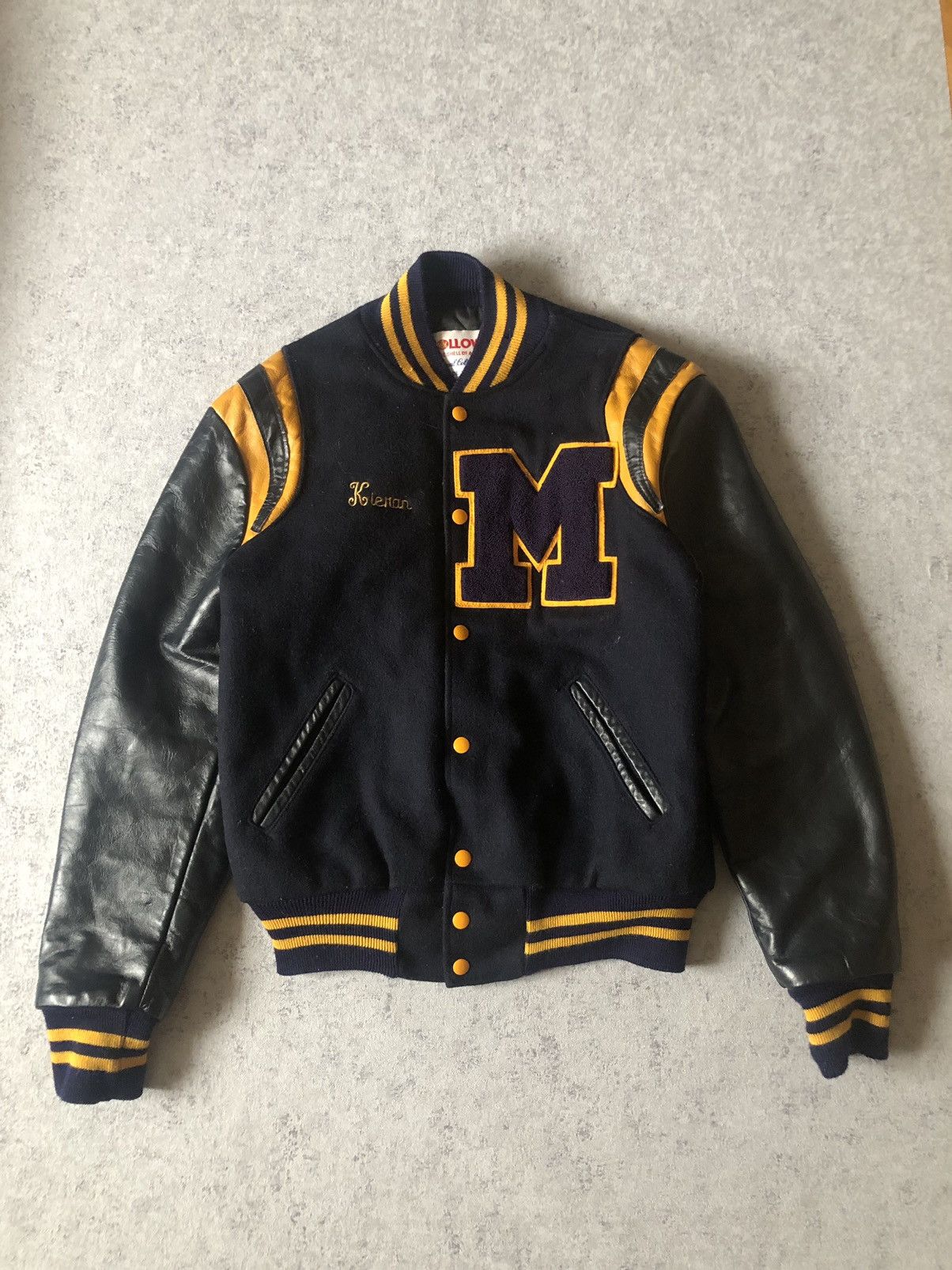 Holloway × Vintage VINTAGE HOLLOWAY VARSITY WOOL AND LEATHER BOMBER Size US M / EU 48-50 / 2 - 1 Thumbnail