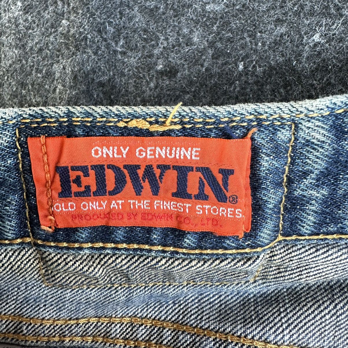 Edwin Vintage Thrash Edwin 504 Regular Orange Tag Denim 33x32 D620 Size US 34 / EU 50 - 16 Thumbnail