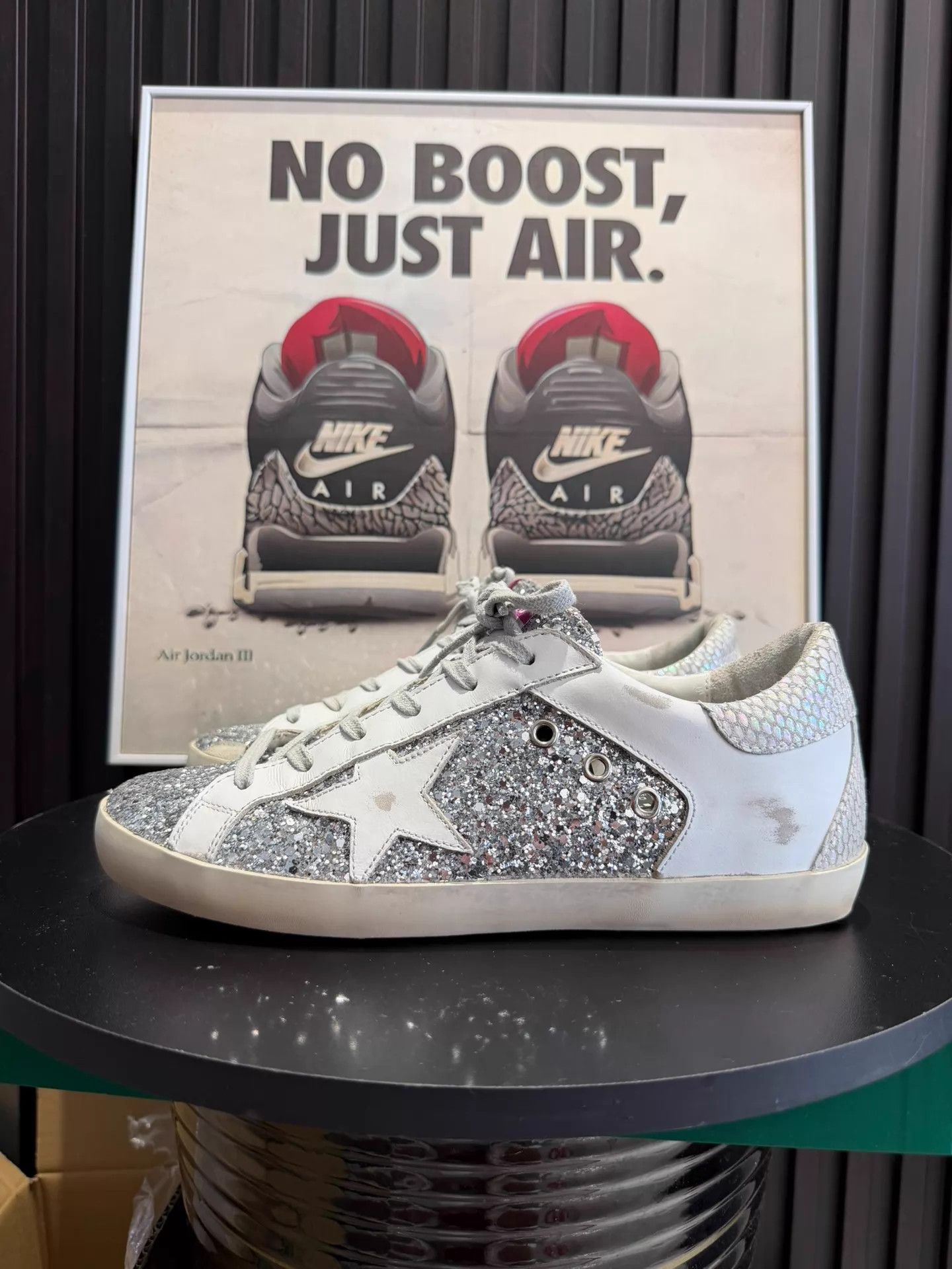 Golden Goose Golden Goose Superstar Worn Crystal White Shoes 38 Size US 7.5 / IT 37.5 - 1 Thumbnail