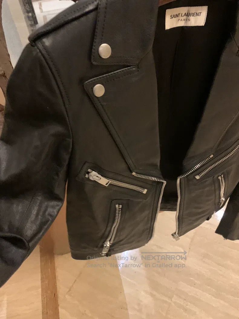 Saint Laurent Paris Saint Laurent Paris Leather Jacket Size S / US 4 / IT 40 - 2 Thumbnail