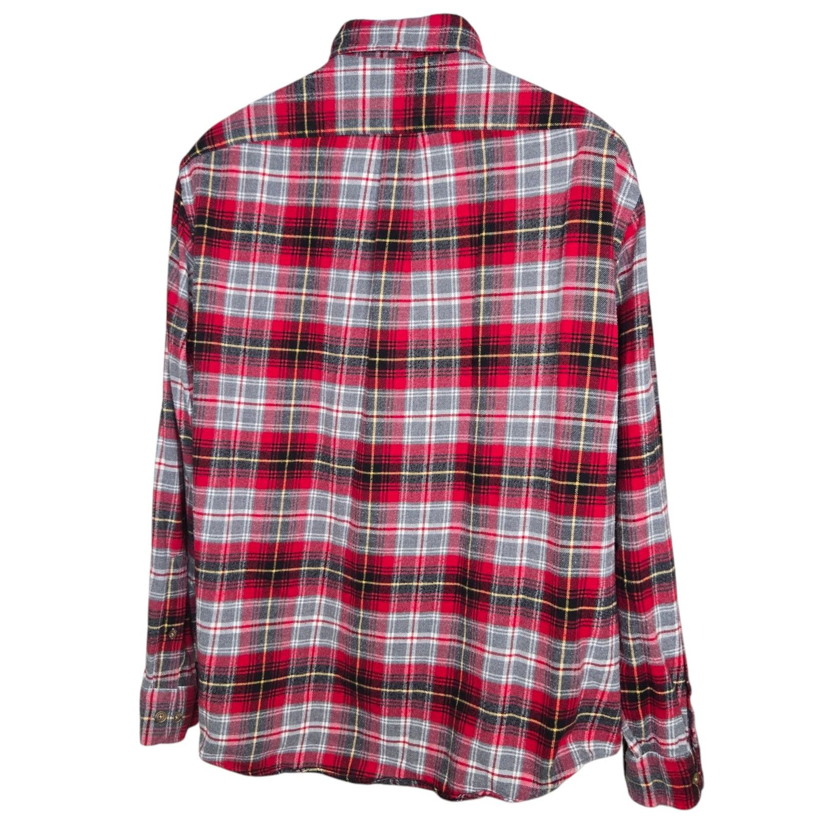 Lands' End Lands End Mens Plaid Shirt XL 17 17.5 Flannel Cotton Button Size US XL / EU 56 / 4 - 5 Thumbnail
