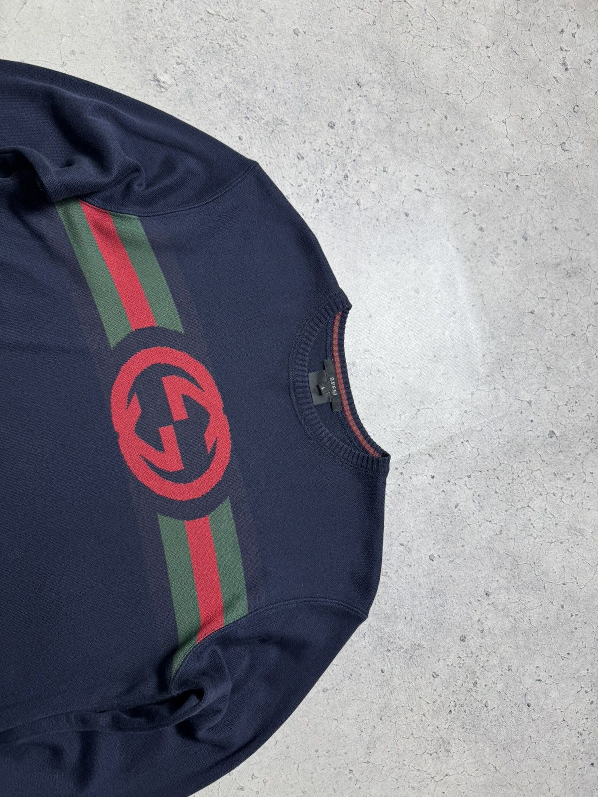 Gucci Gucci Big Logo Luxury Sweater Big Logo Size L Size US L / EU 52-54 / 3 - 5 Thumbnail