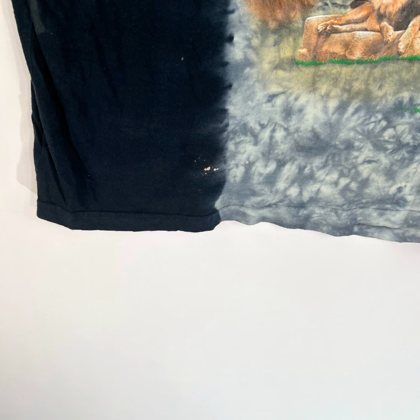 Vintage Visions Lion Shirt Mens XL Black Tie Dye Animals Lion Faces 90s Africa Logos Size US XL / EU 56 / 4 - 4 Thumbnail