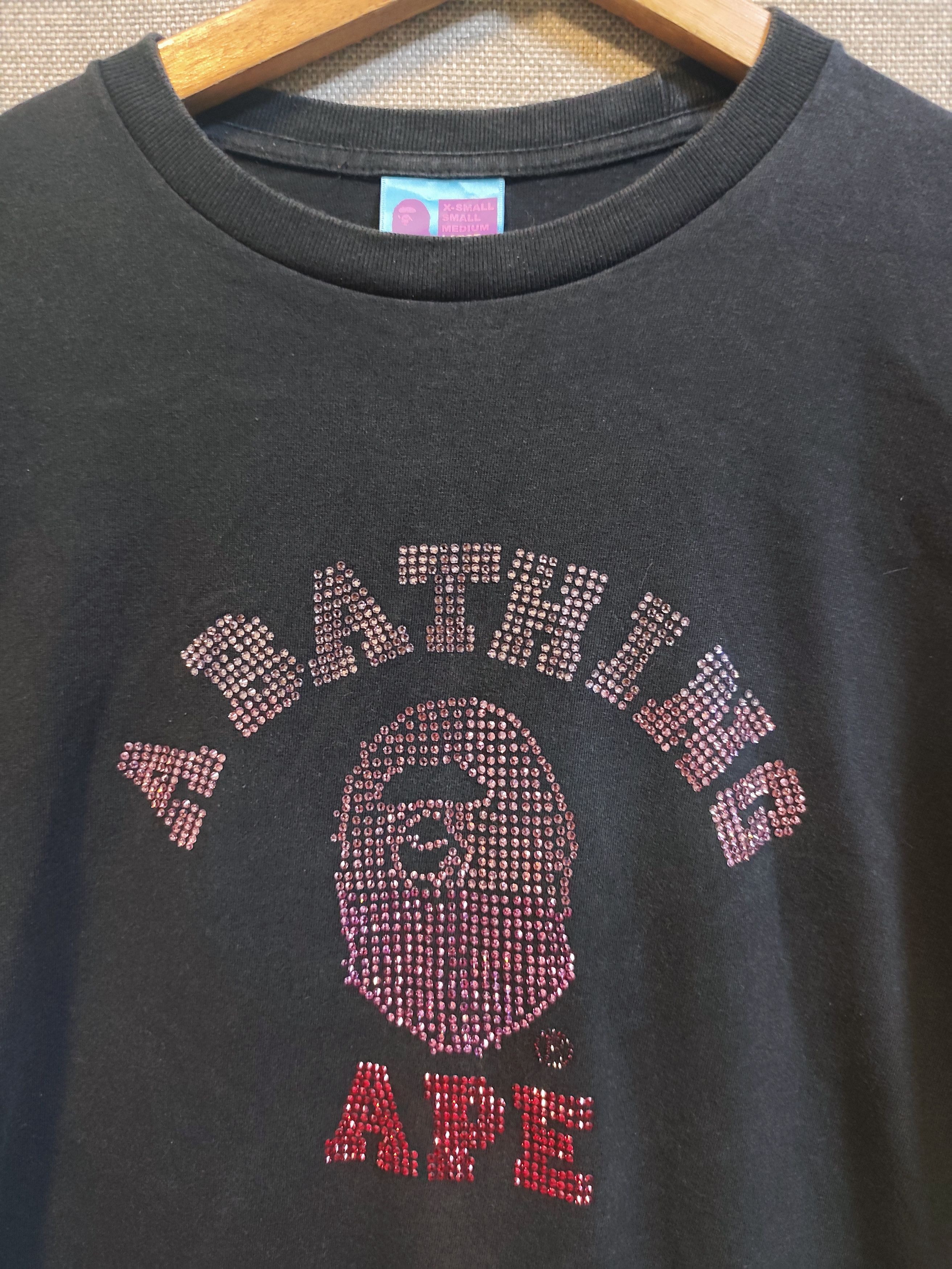 Bape × Swarovski BAPE Swarovski Rhinestone Ape Head Tee Size US L / EU 52-54 / 3 - 4 Thumbnail