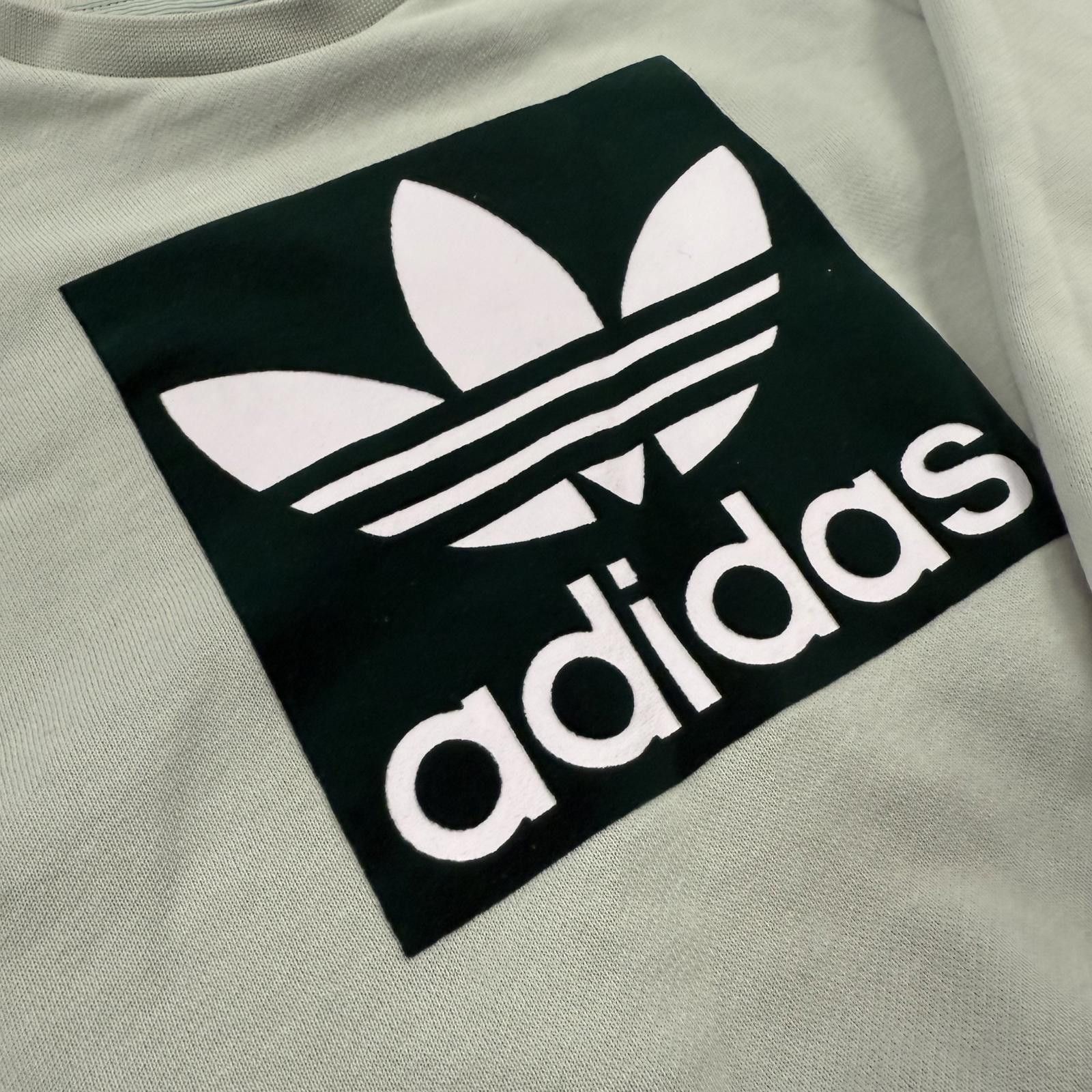 Adidas NWOT Adidas Kids Sweatshirt Mint Green Trefoil Logo 3T Size ONE SIZE - 2 Thumbnail