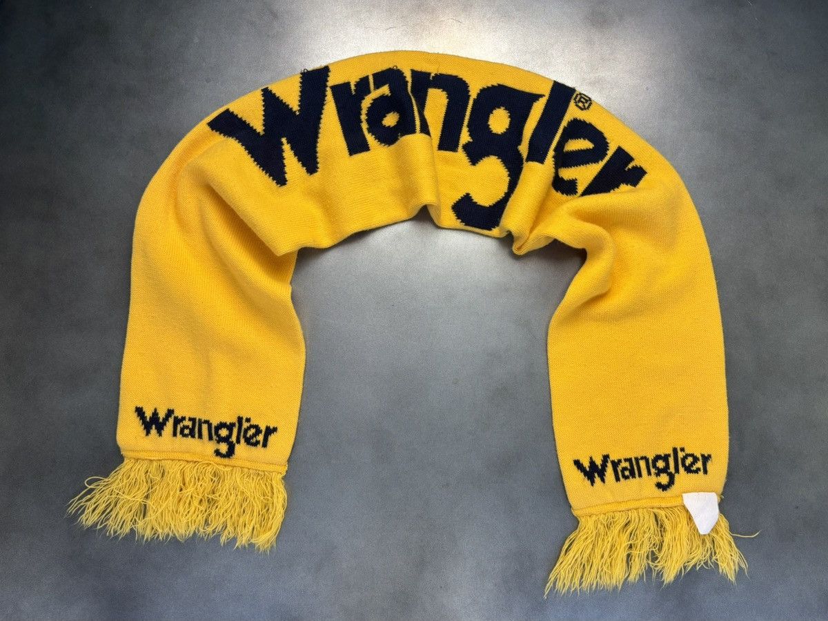 Vintage × Wrangler 1980s Wrangler Scarf 80s Vintage Wrangler Jeans Winter Rodeo Size ONE SIZE - 16 Thumbnail