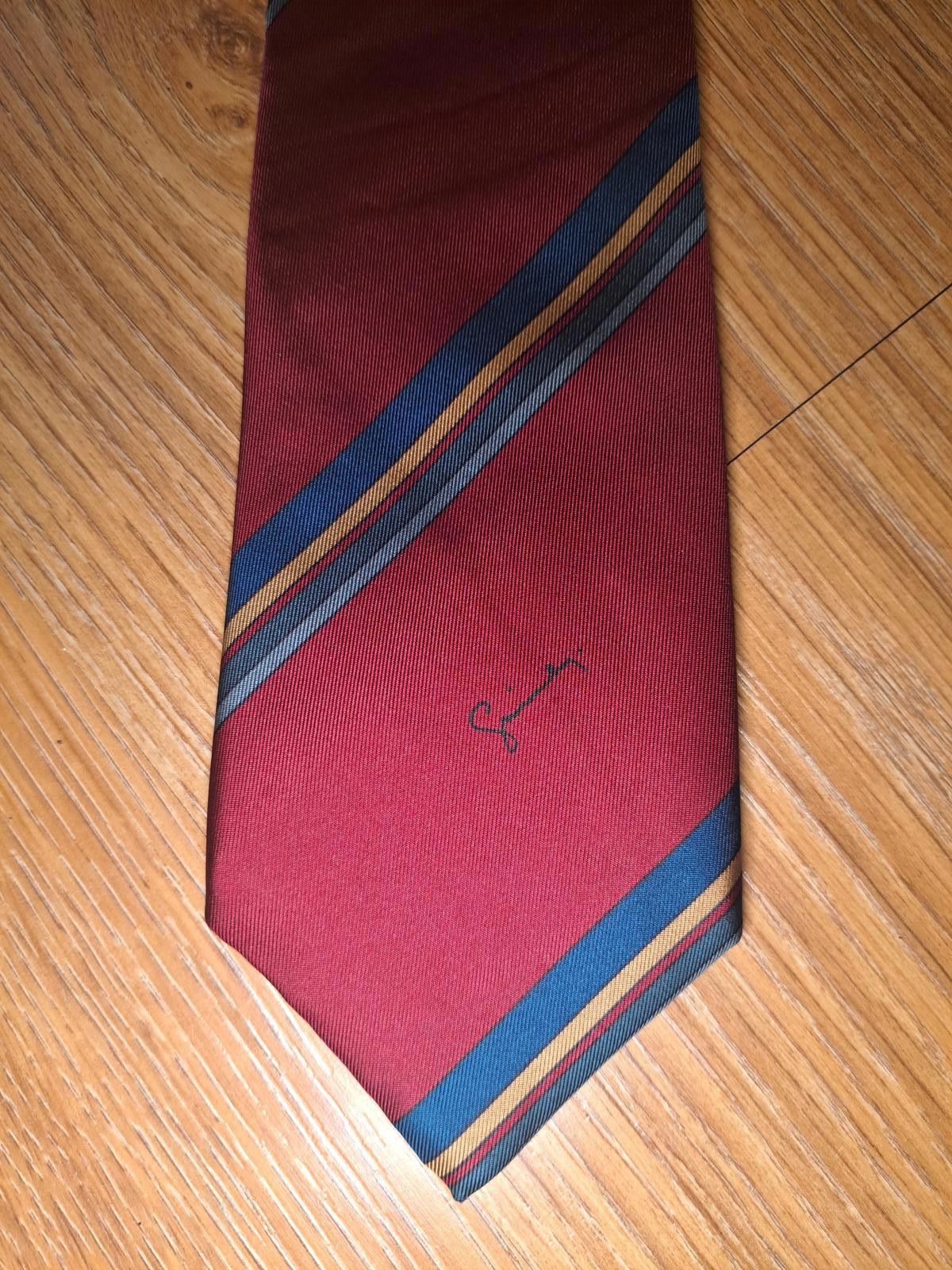 Givenchy Givenchy Silk Tie Red Multicolor Striped Made in Italy Size ONE SIZE - 1 Thumbnail