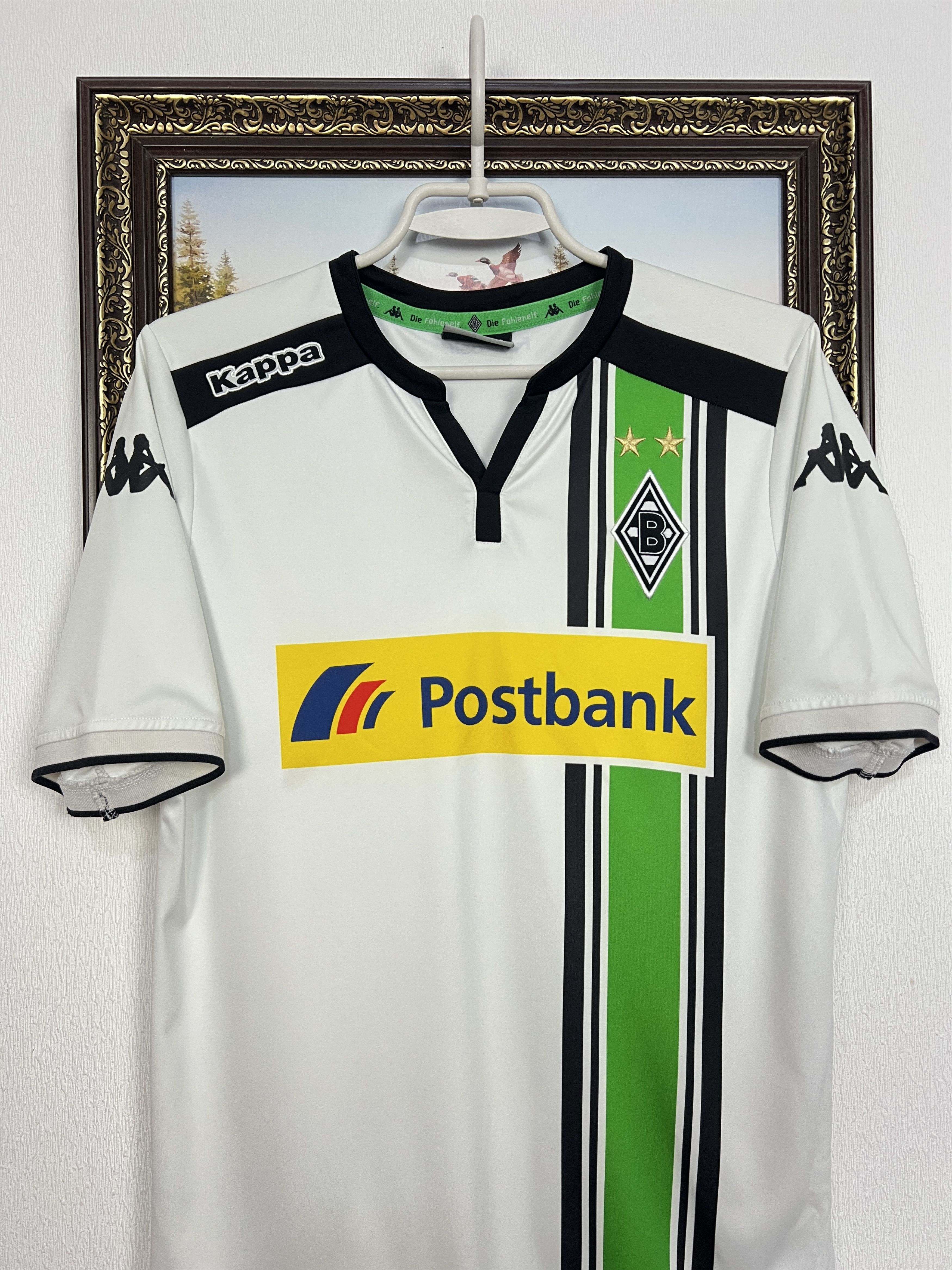 Kappa Monchengladbach football shirt 2015 Soccer Jersey Trikot Size US S / EU 44-46 / 1 - 2 Thumbnail
