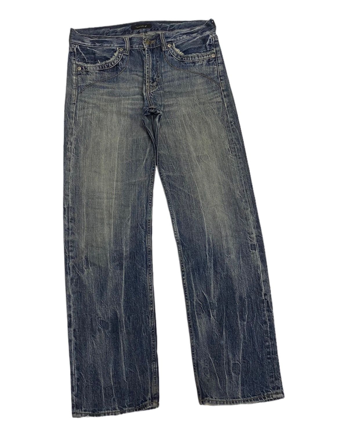 If Six Was Nine × Japanese Brand × Le Grande Bleu (L.G.B.) VINTAGE THEORIA JAPAN PUNK DISTRESSED DENIM JEANS METAL STUD Size US 32 / EU 48 - 7 Thumbnail