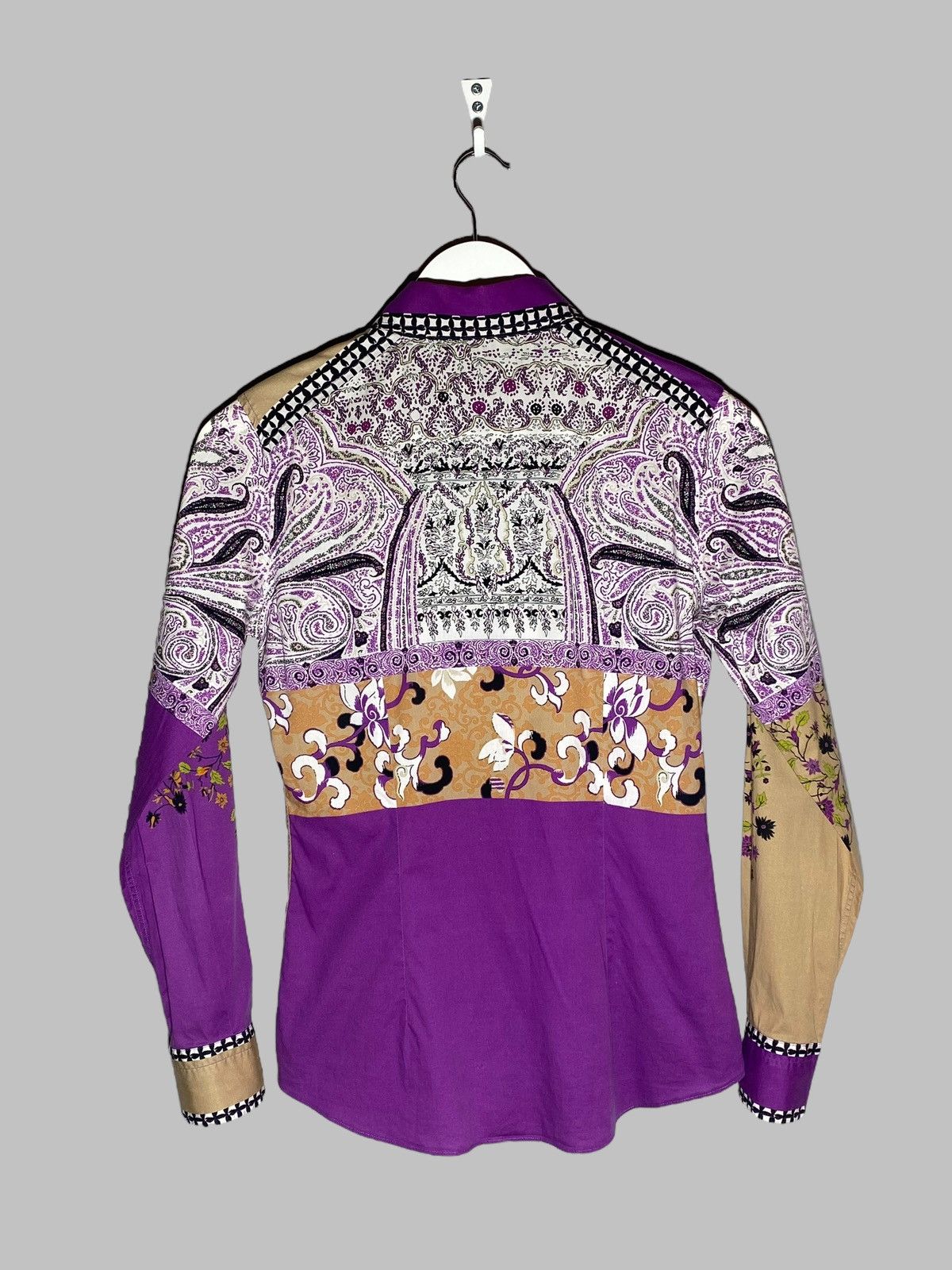 Etro 🔥 ETRO PAISLEY WOMEN’S SHIRT ITALIAN LUXURY PSYCHEDELIA Size S / US 4 / IT 40 - 2 Thumbnail