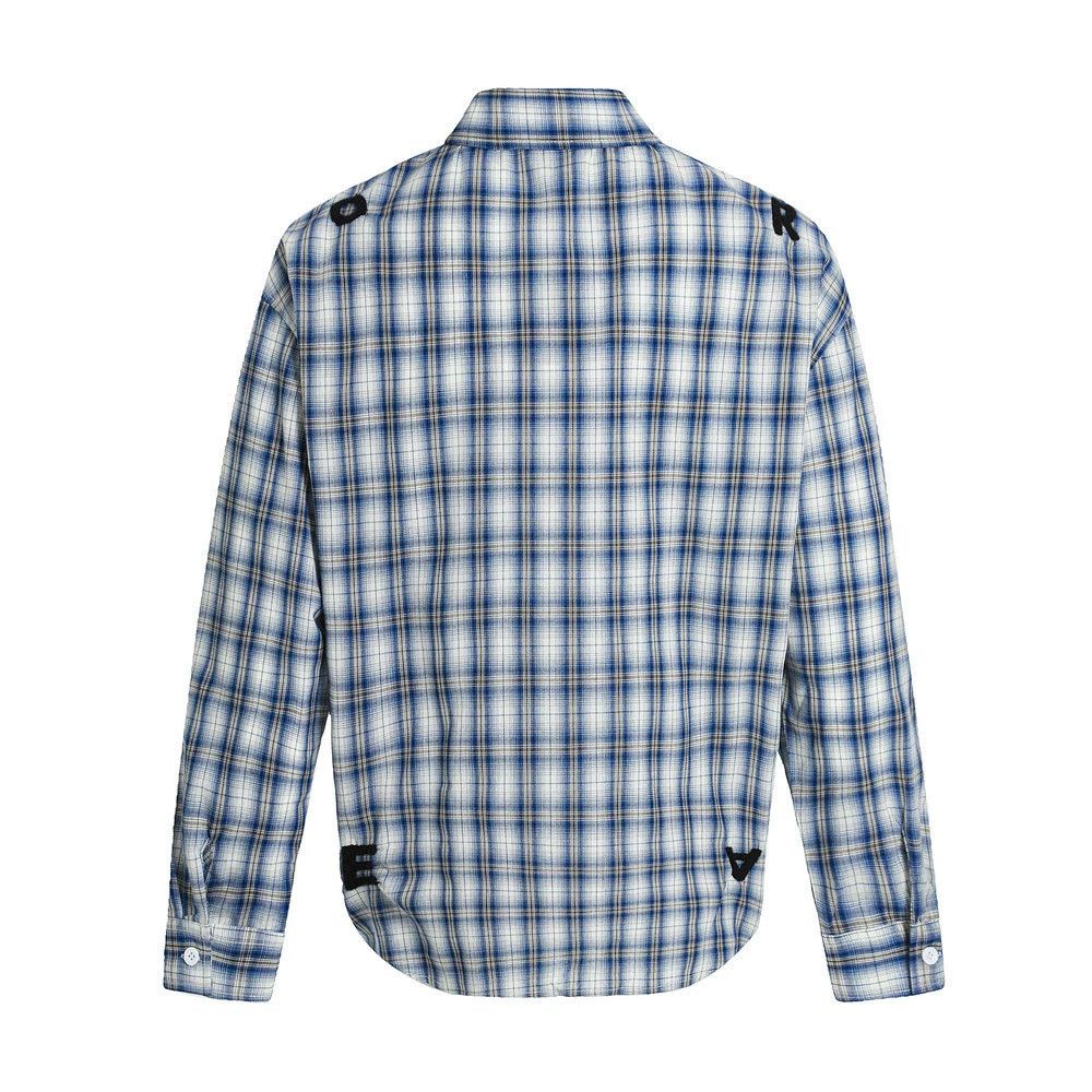 Vintage American retro men's loose casual plaid long-sleeved shirt Size US M / EU 48-50 / 2 - 2 Thumbnail