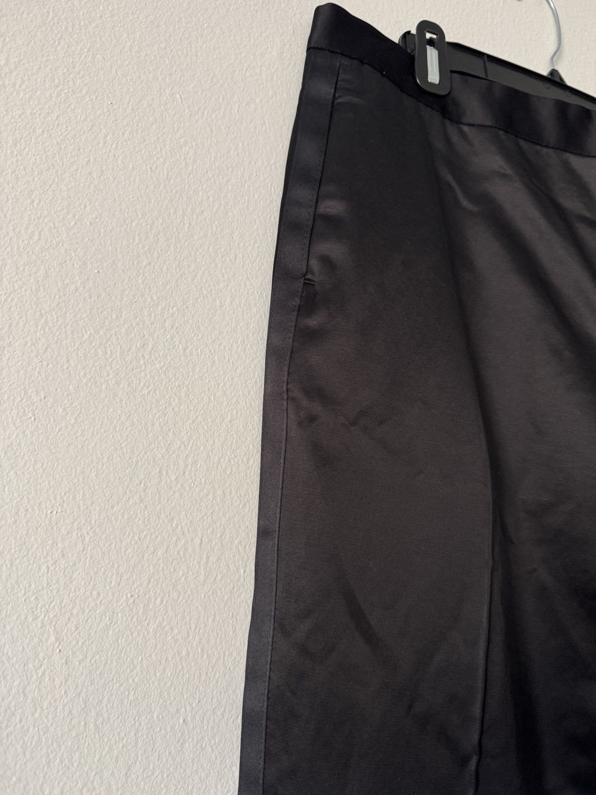 Dries Van Noten Dries Van Noten Black Satin Tuxedo Size 42R - 11 Thumbnail